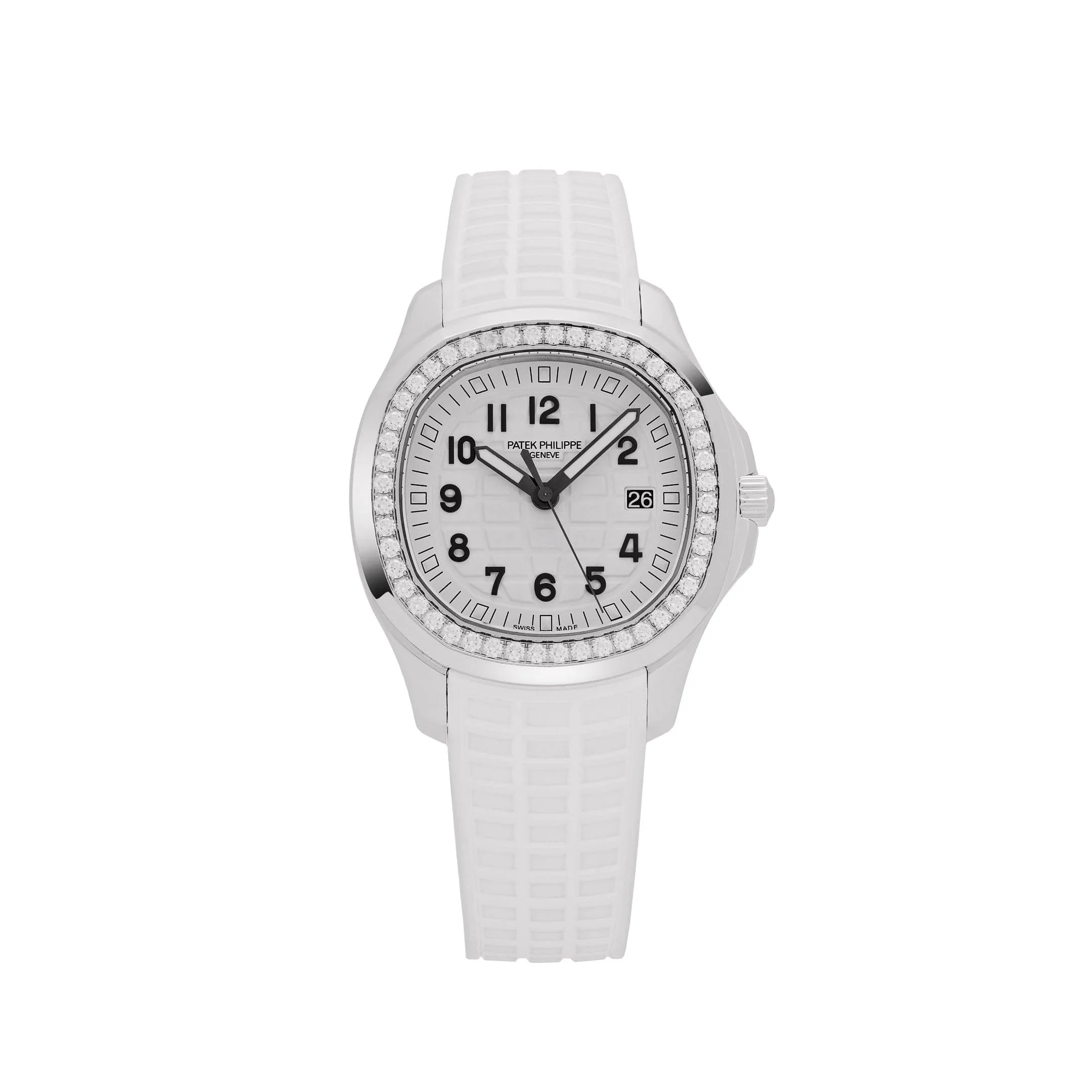 Aquanaut Luce Stainless Steel White Dial Diamond Bezel (2025)