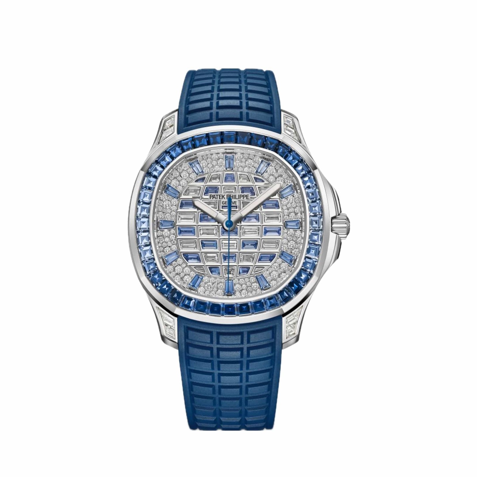 Aquanaut Luce White Gold Diamond Blue Sapphire Dial