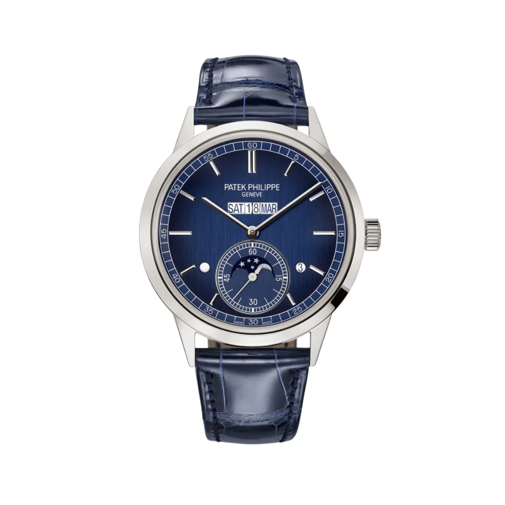 Grand Complications In-Line Perpetual Calendar Platinum Blue Dial
