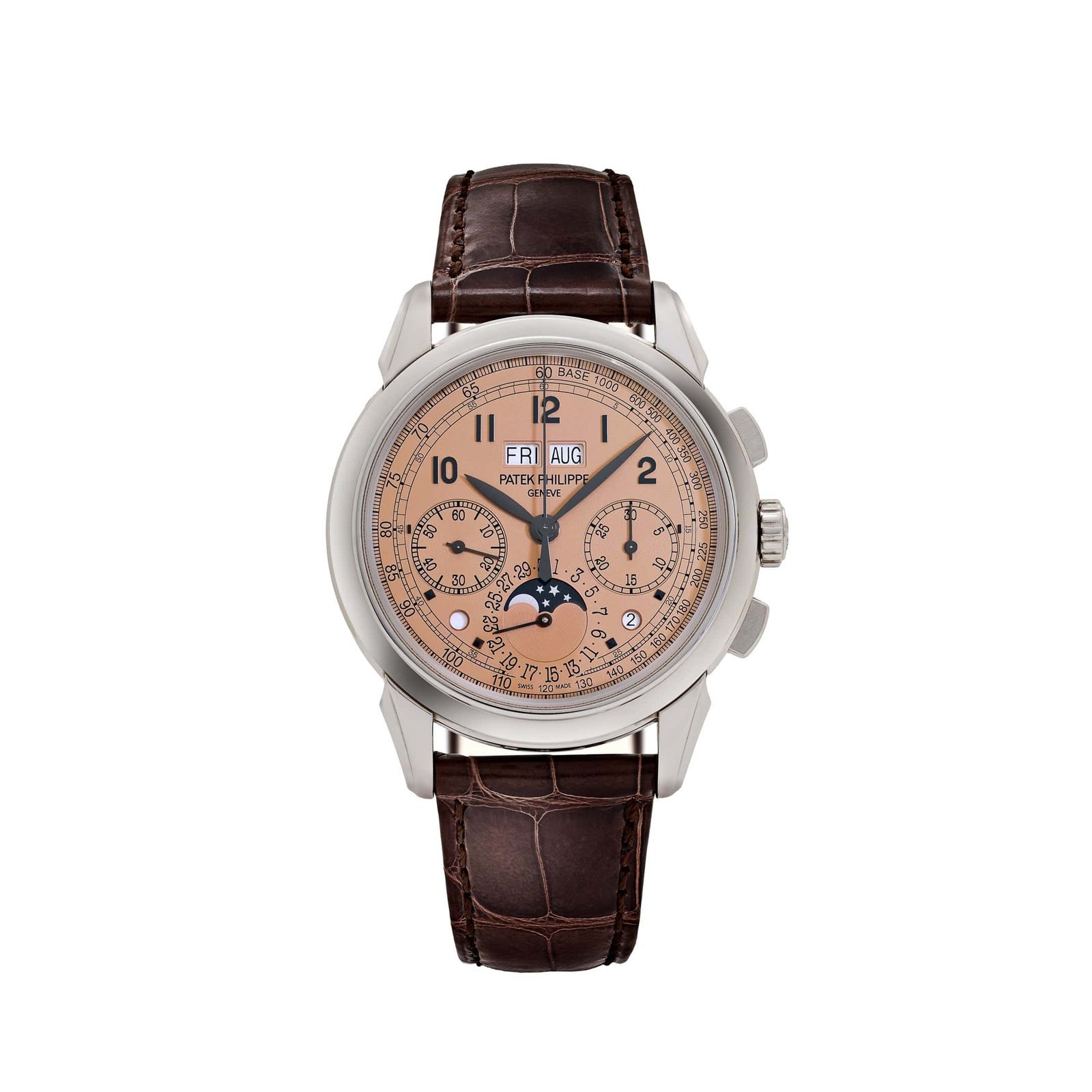 Grand Complications Perpetual Calendar Chronograph Platinum Salmon Dial