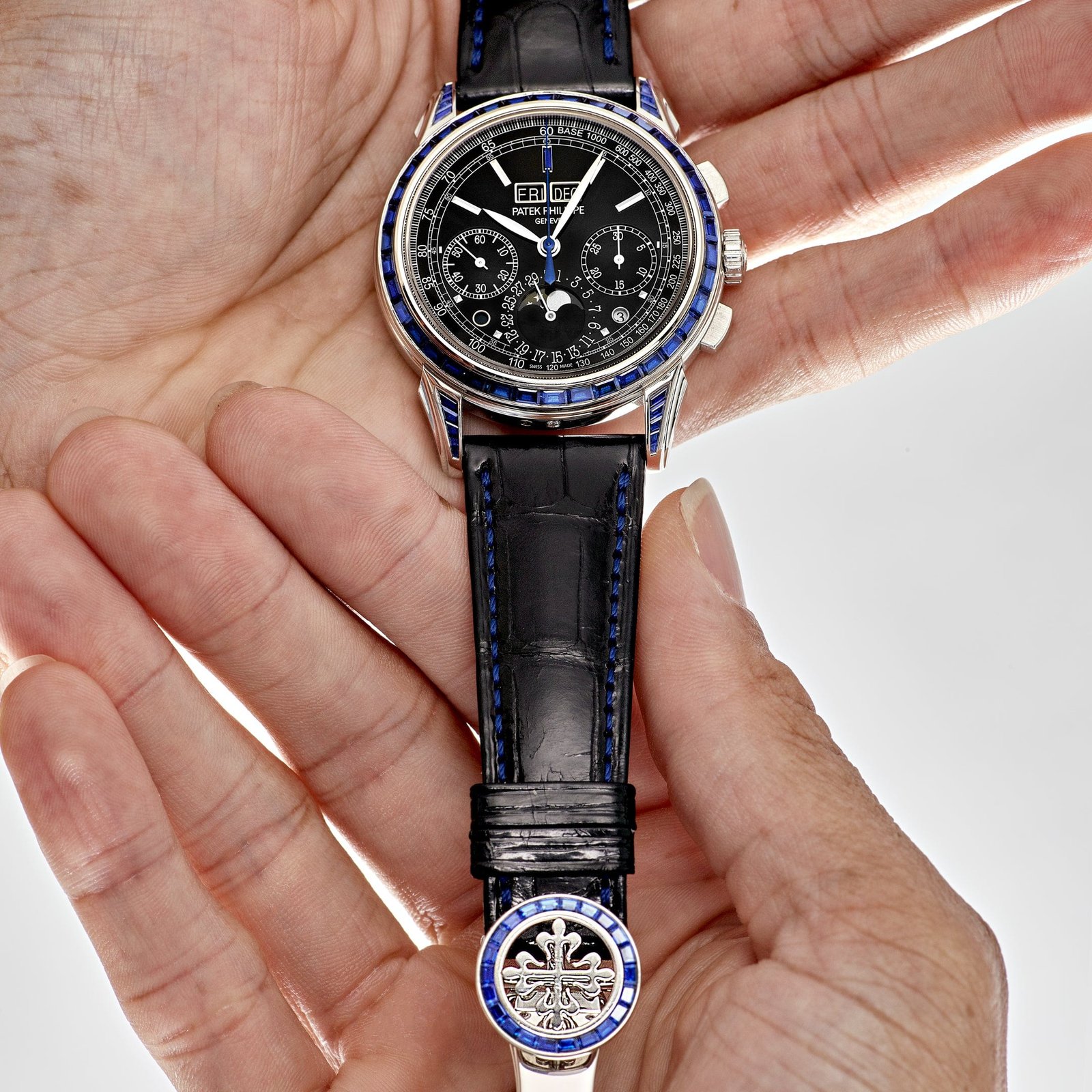 Grand Complications Moon Phases Platinum Black Dial Sapphire Bezel 10 Grand Complications Moon Phases Platinum Black Dial Sapphire Bezel - Image 10