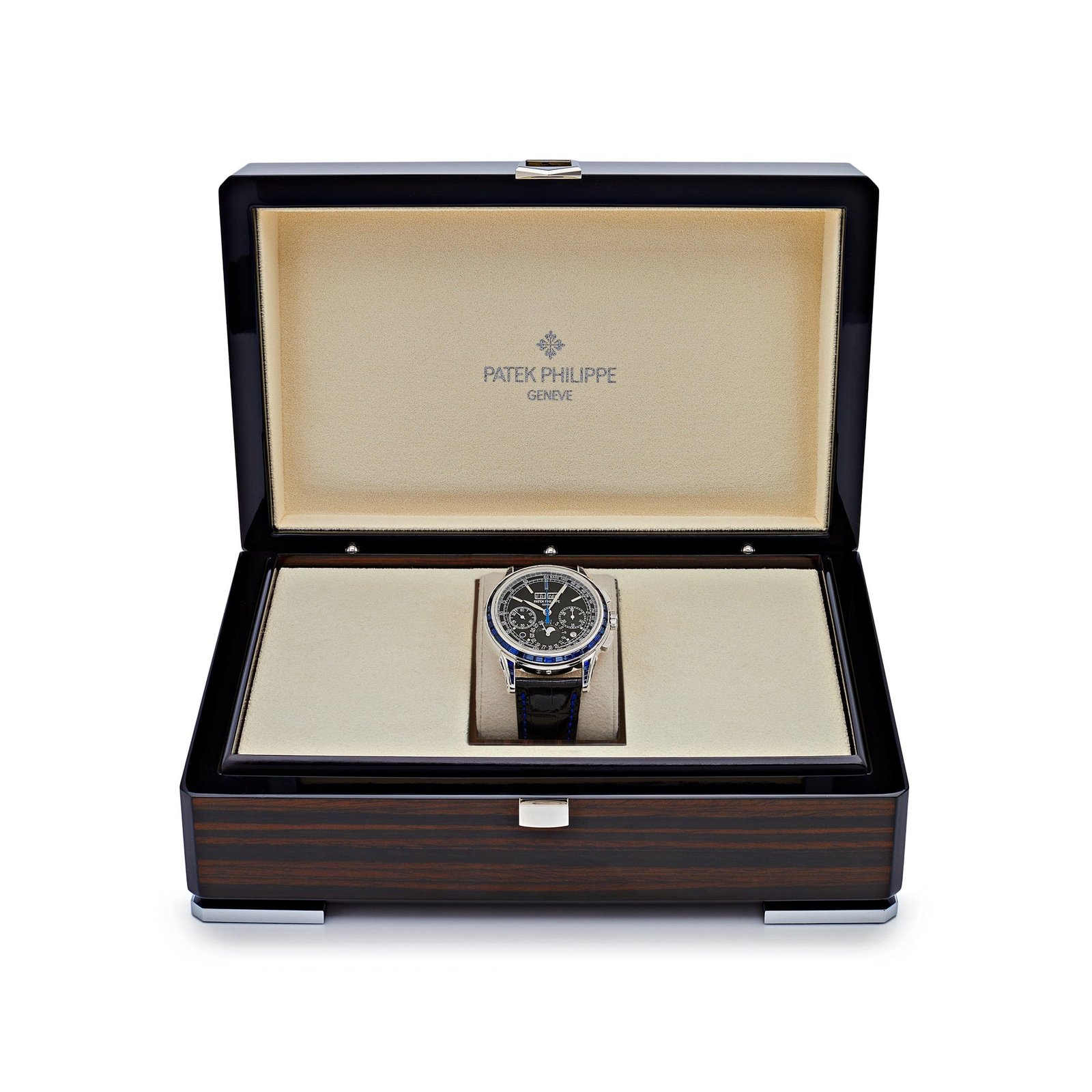 Grand Complications Moon Phases Platinum Black Dial Sapphire Bezel 4 Grand Complications Moon Phases Platinum Black Dial Sapphire Bezel - Image 4