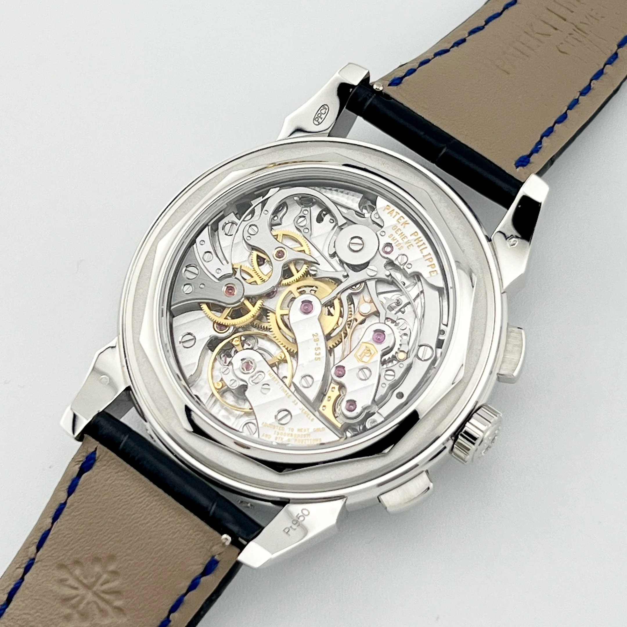 Grand Complications Perpetual Calendar Chronograph Platinum Baguette Sapphires 7 Grand Complications Perpetual Calendar Chronograph Platinum Baguette Sapphires - Image 7