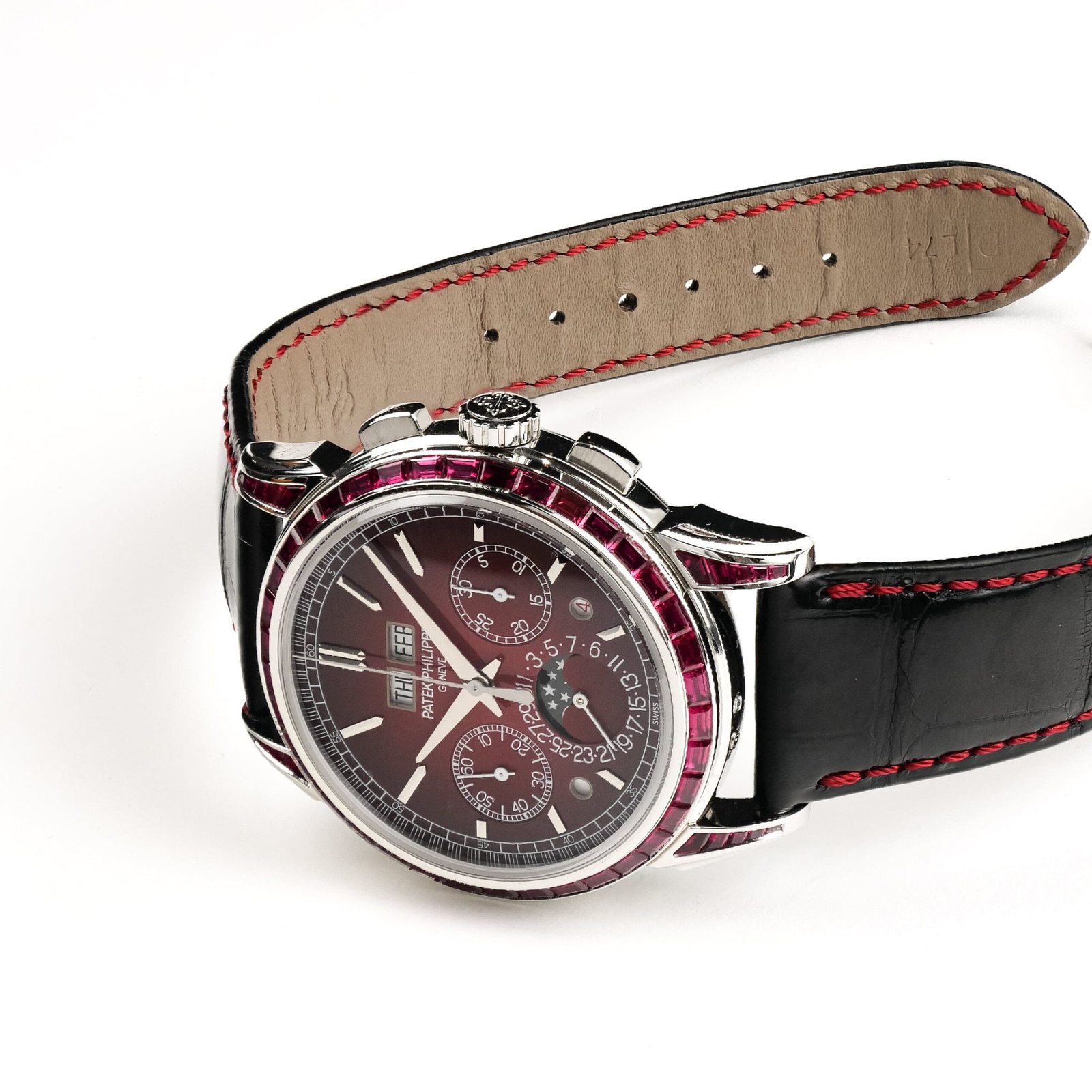 Grand Complications Perpetual Calendar Chronograph Platinum Baguette Rubies 4 Grand Complications Perpetual Calendar Chronograph Platinum Baguette Rubies - Image 4