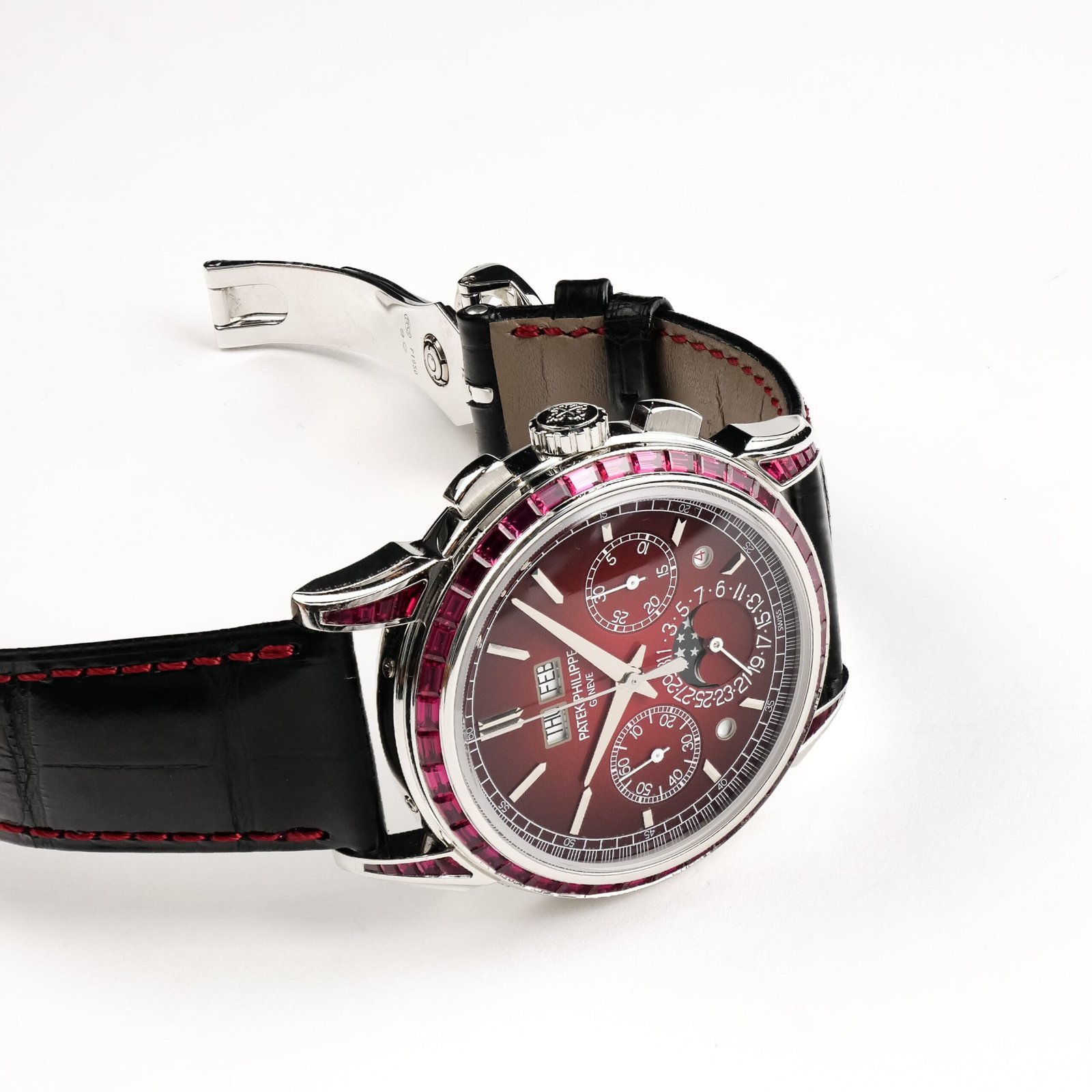 Grand Complications Perpetual Calendar Chronograph Platinum Baguette Rubies 3 Grand Complications Perpetual Calendar Chronograph Platinum Baguette Rubies - Image 3