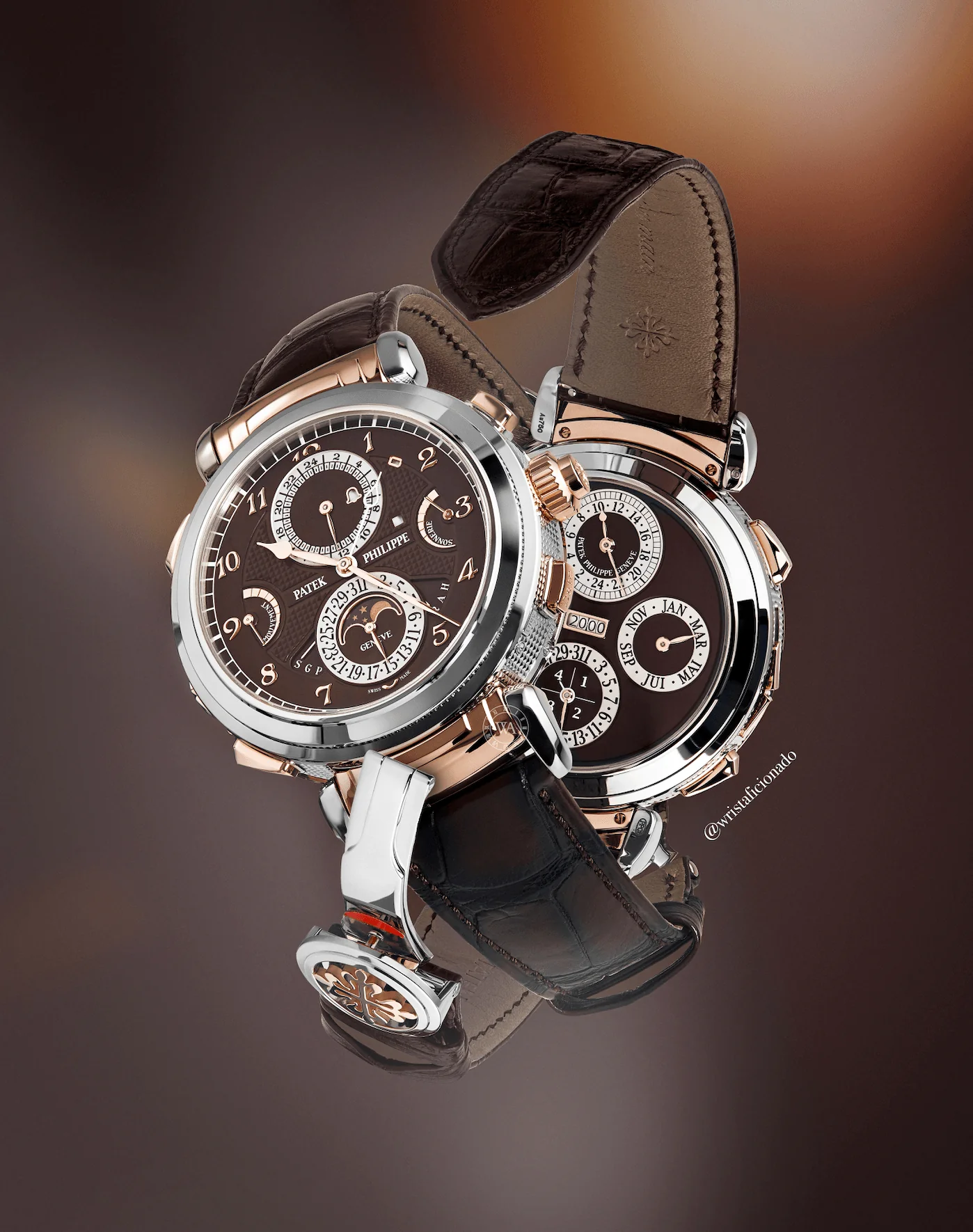 Grandmaster Chime White Gold Rose Gold Brown Dial 3 Grandmaster Chime White Gold Rose Gold Brown Dial - Image 3
