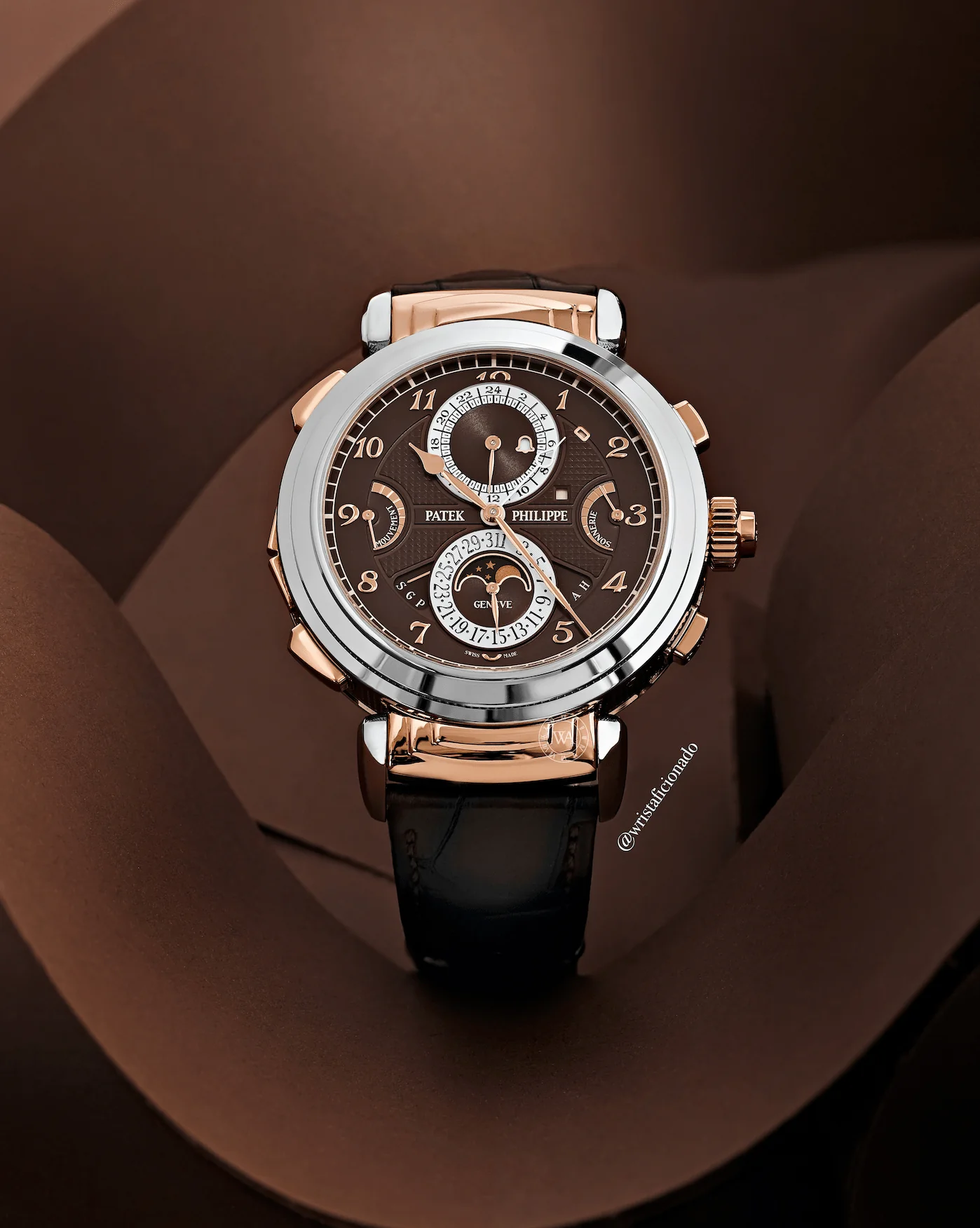 Grandmaster Chime White Gold Rose Gold Brown Dial 4 Grandmaster Chime White Gold Rose Gold Brown Dial - Image 4
