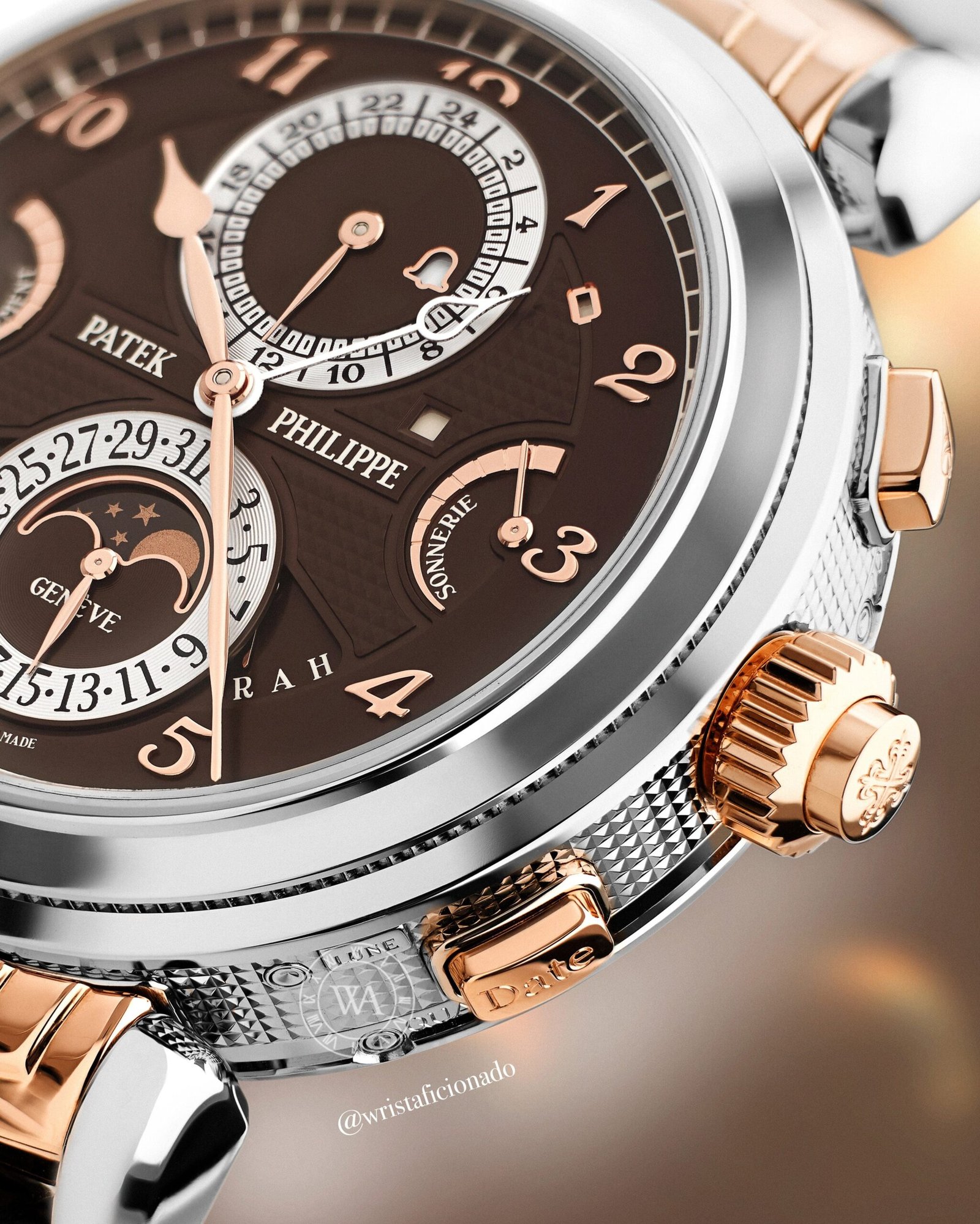 Grandmaster Chime White Gold Rose Gold Brown Dial 2 Grandmaster Chime White Gold Rose Gold Brown Dial - Image 2