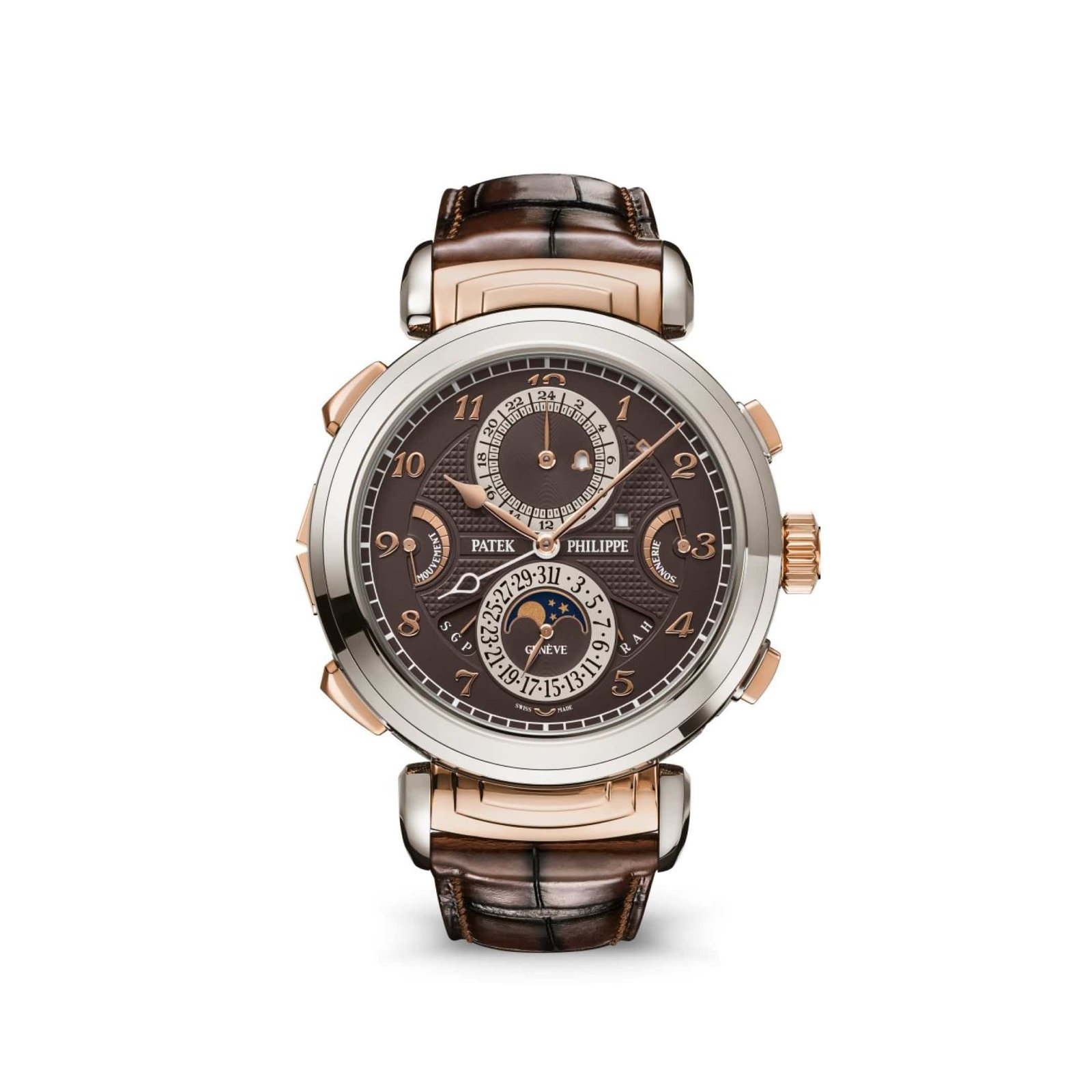 Grandmaster Chime White Gold Rose Gold Brown Dial