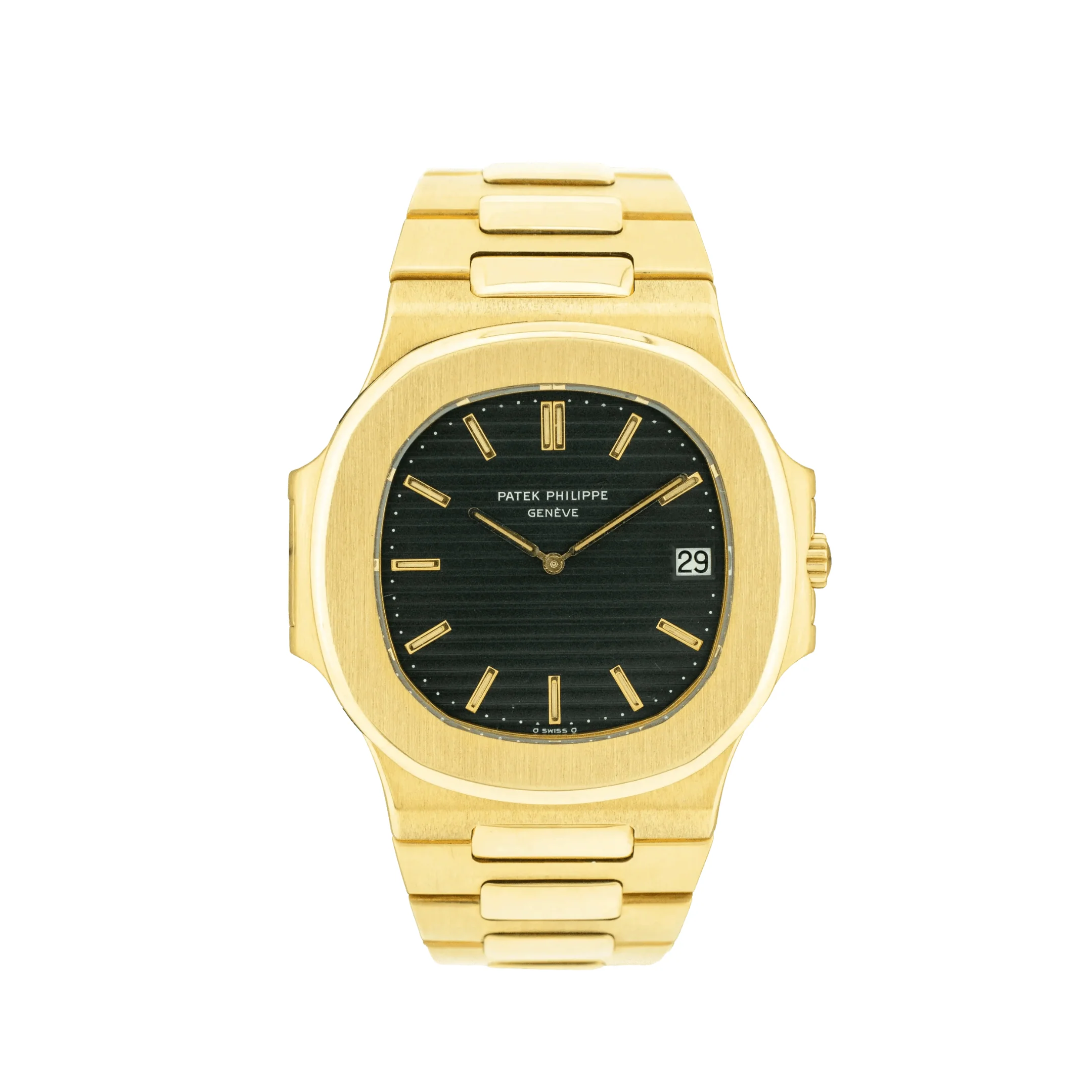 Nautilus Vintage Yellow Gold Black Ribbed Dial (1983)