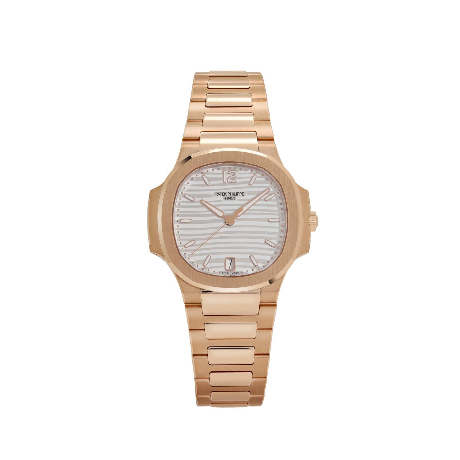 Nautilus 'Ladies' Automatic Rose Gold Silvery Opaline Dial (2025)