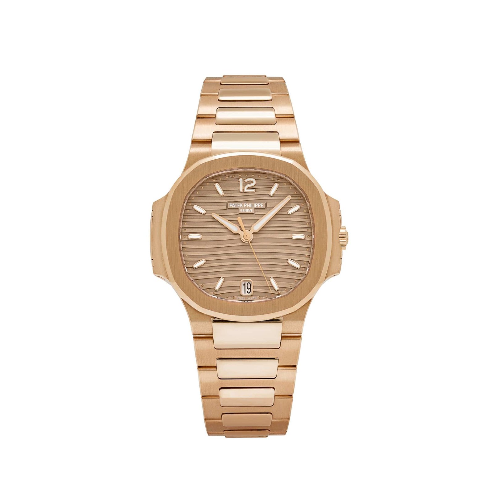 Nautilus 'Ladies' Rose Gold Champagne Golden Dial (2021)