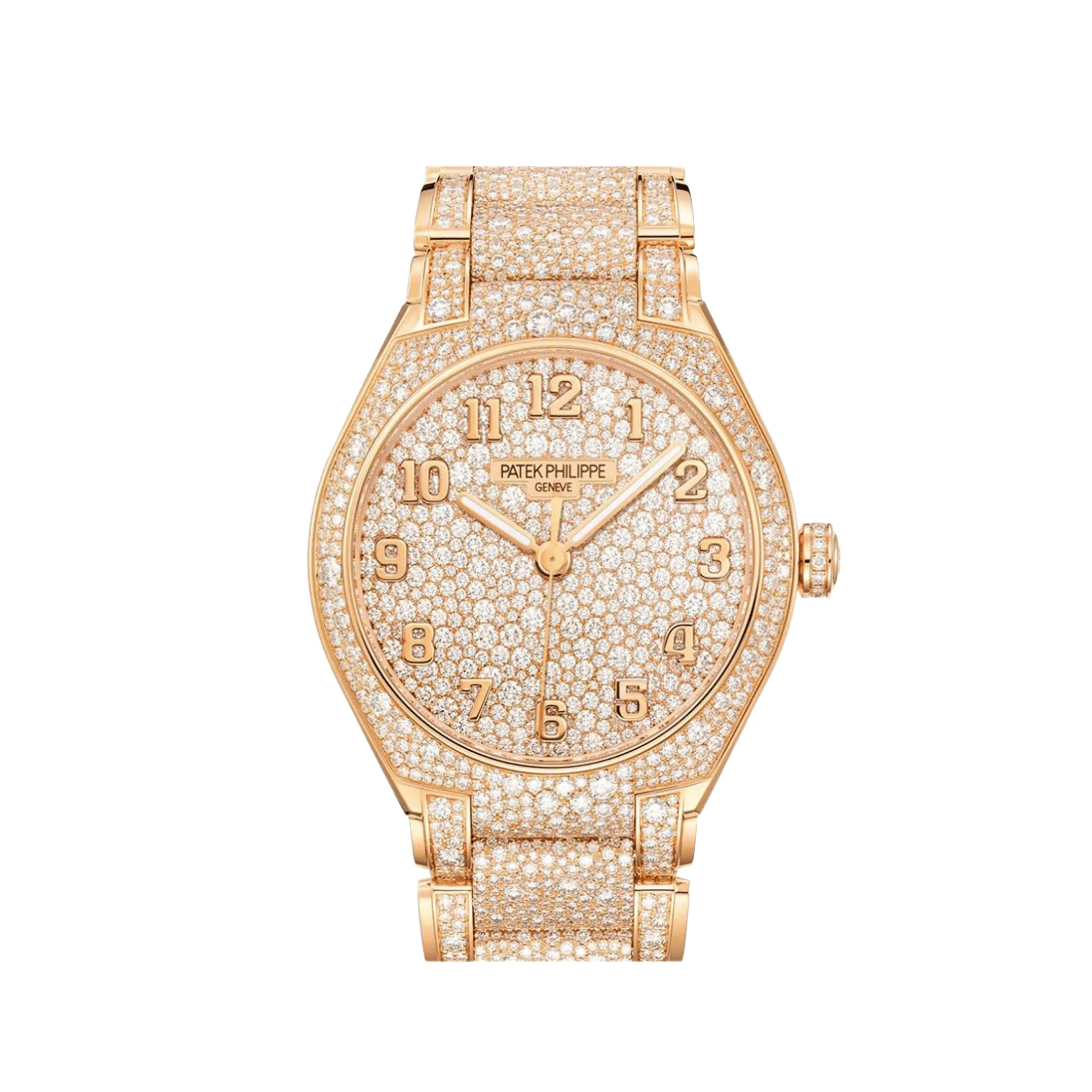 Twenty 'Ladies' Quartz Rose Gold Pavé Diamond Set