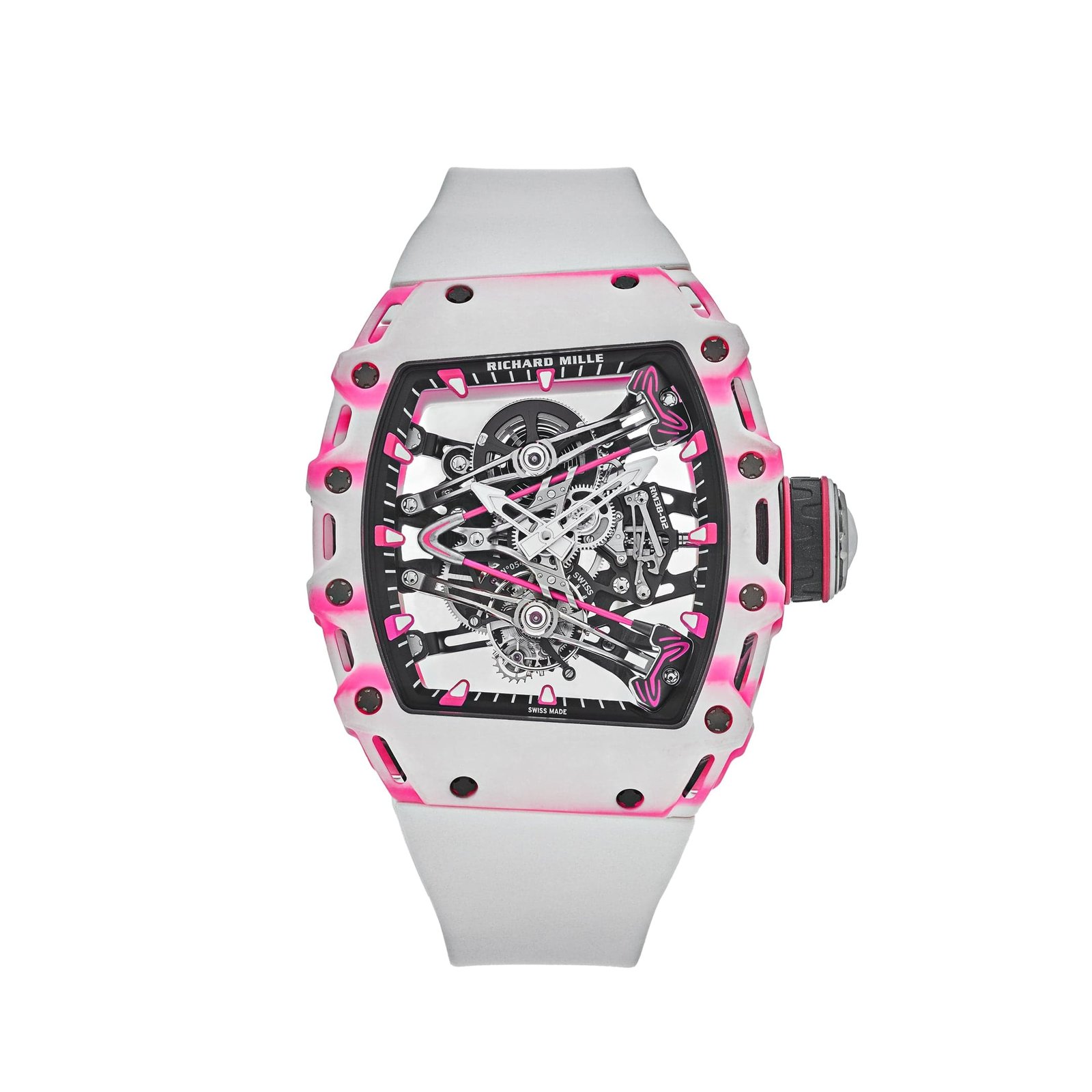 RM 38-02 Bubba Watson Tourbillon White Pink Quartz TPT Limited Edition of 50