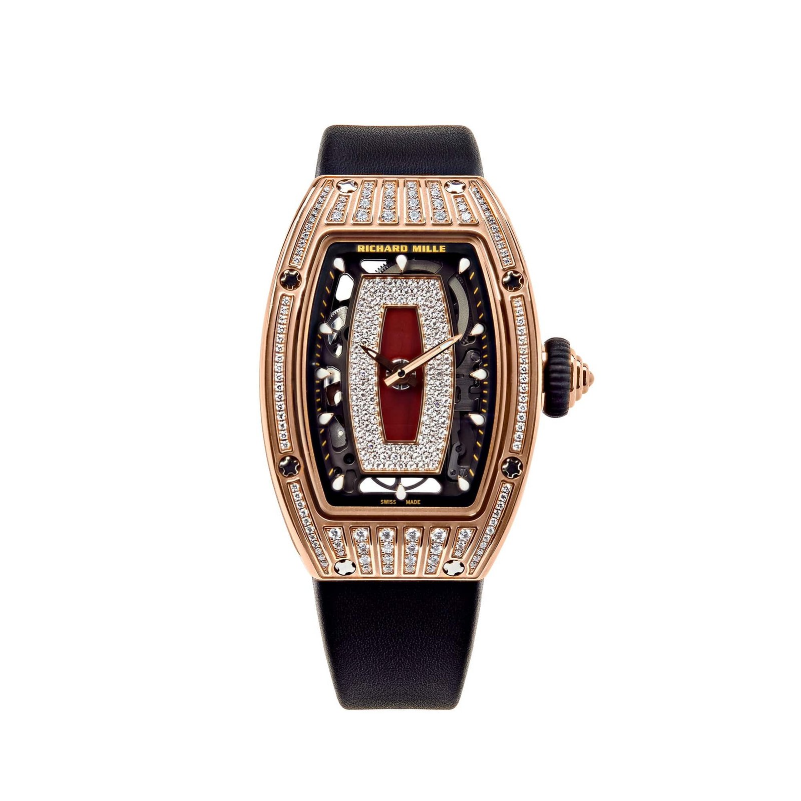 RM 07-01 'Ladies' Rose Gold Diamond Set Jasper Dial