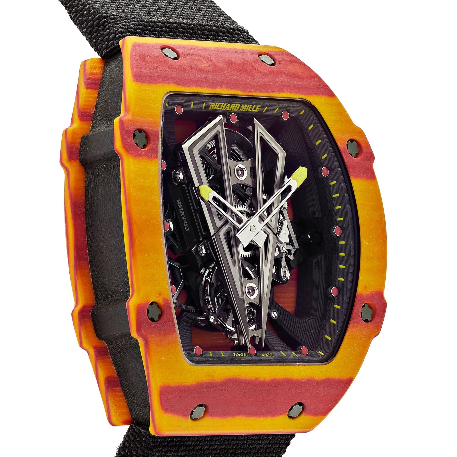 Tourbillon Rafael Nadal Red Yellow Quartz TPT Limited Edition of 50 10 Tourbillon Rafael Nadal Red Yellow Quartz TPT Limited Edition of 50 - Image 10