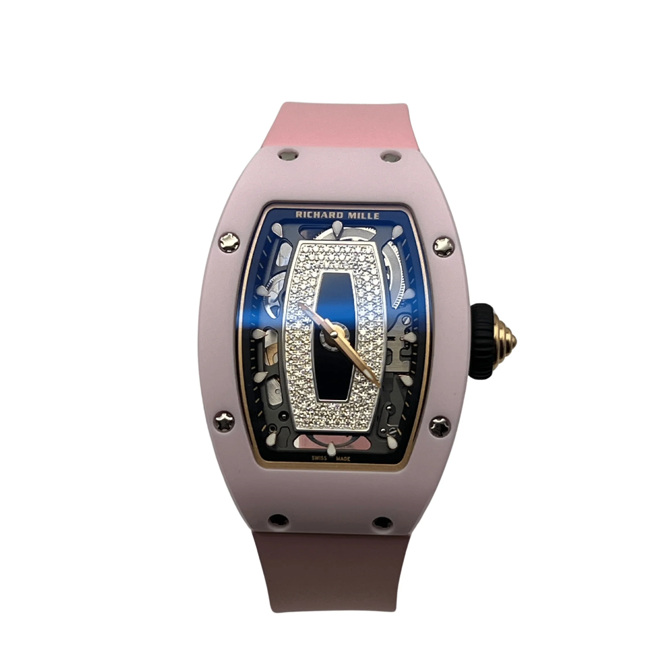 'Ladies' Pink Ceramic & White Gold