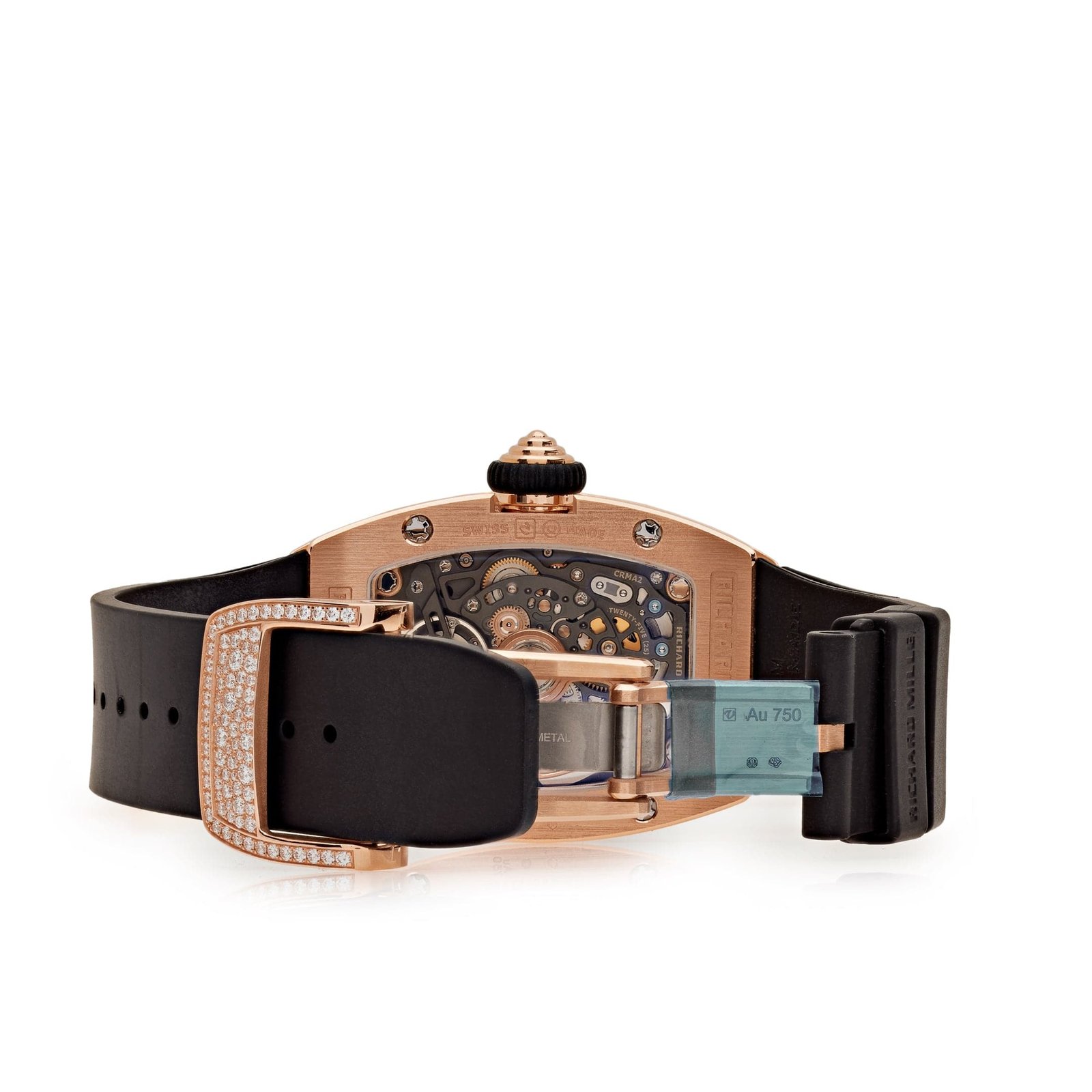 RM 07-01 'Ladies' Rose Gold Onyx Snow Diamond Set 2 RM 07-01 'Ladies' Rose Gold Onyx Snow Diamond Set - Image 2