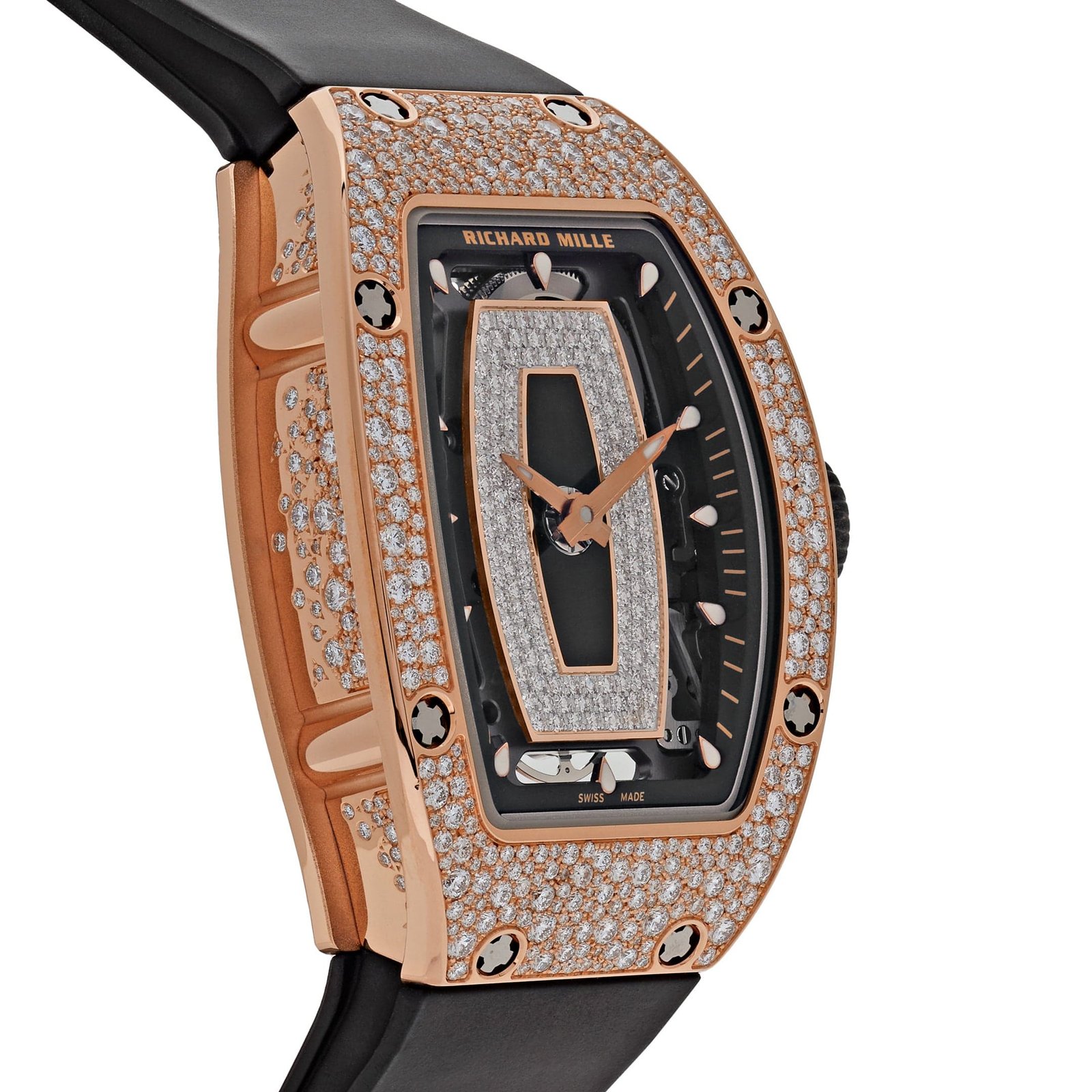 RM 07-01 'Ladies' Rose Gold Onyx Snow Diamond Set 3 RM 07-01 'Ladies' Rose Gold Onyx Snow Diamond Set - Image 3