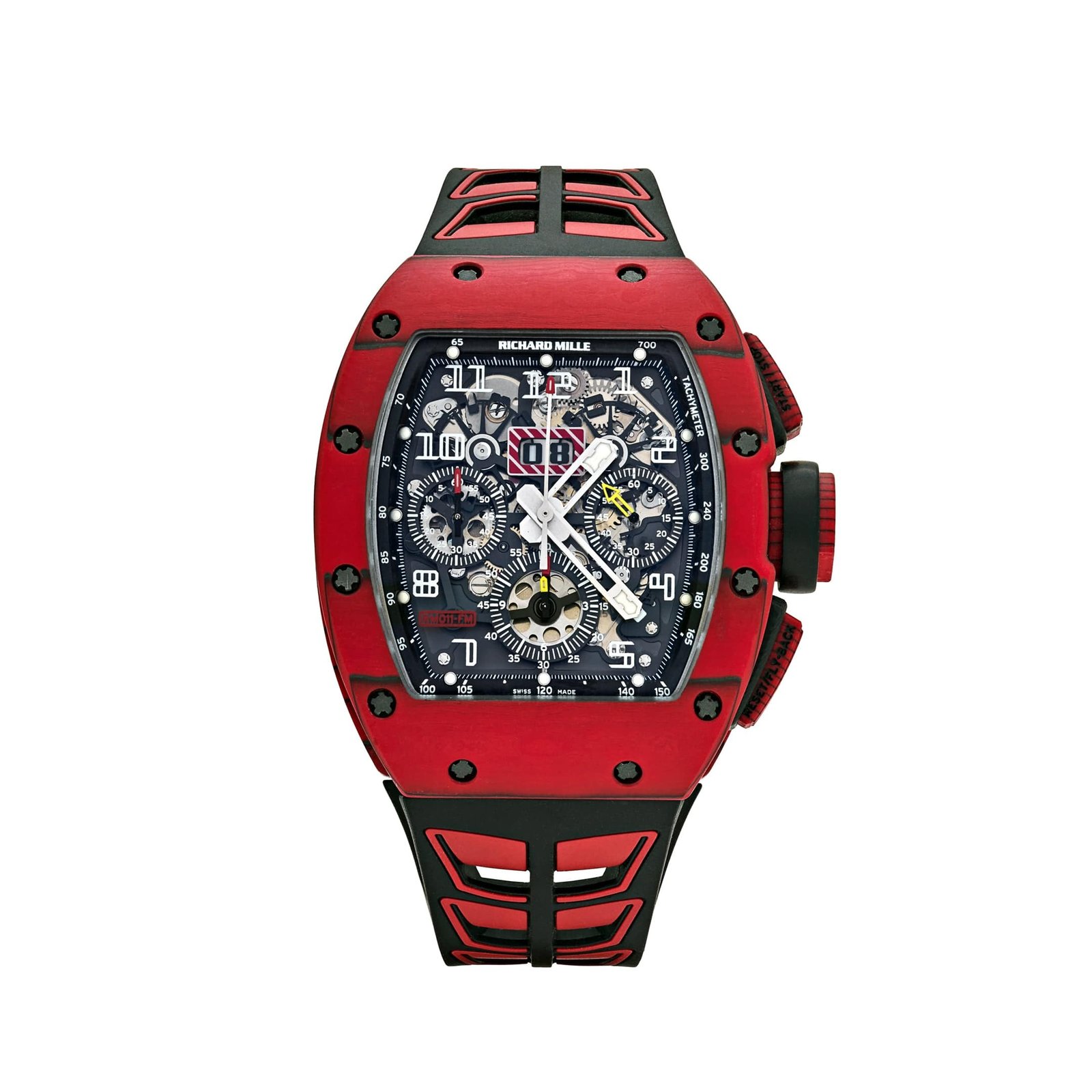 RM 011 Automatic Flyback Chronograph Red Quartz TPT