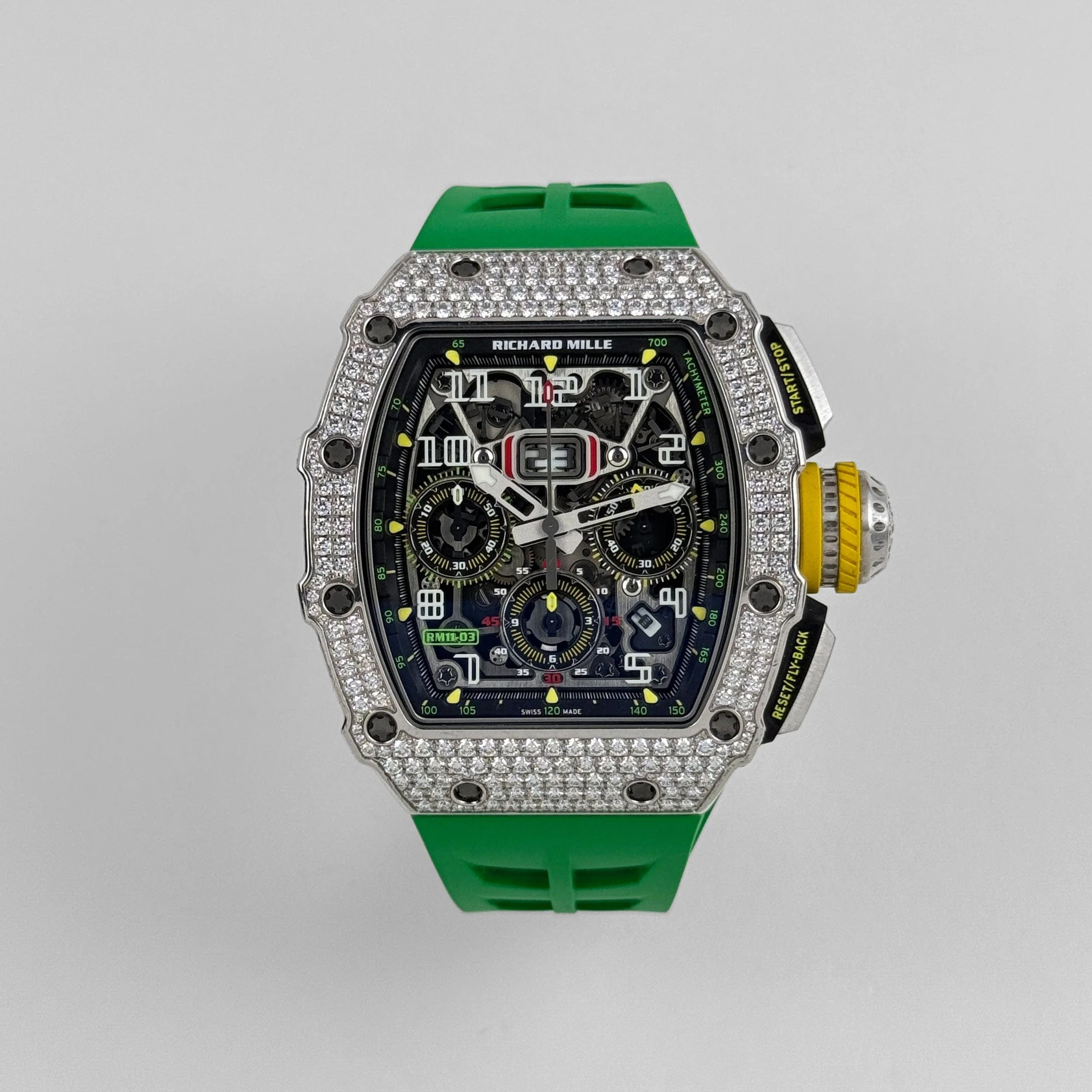 RM 11-03 Flyback Chronograph White Gold Diamond Bezel (2019) 11 RM 11-03 Flyback Chronograph White Gold Diamond Bezel (2019) - Image 11