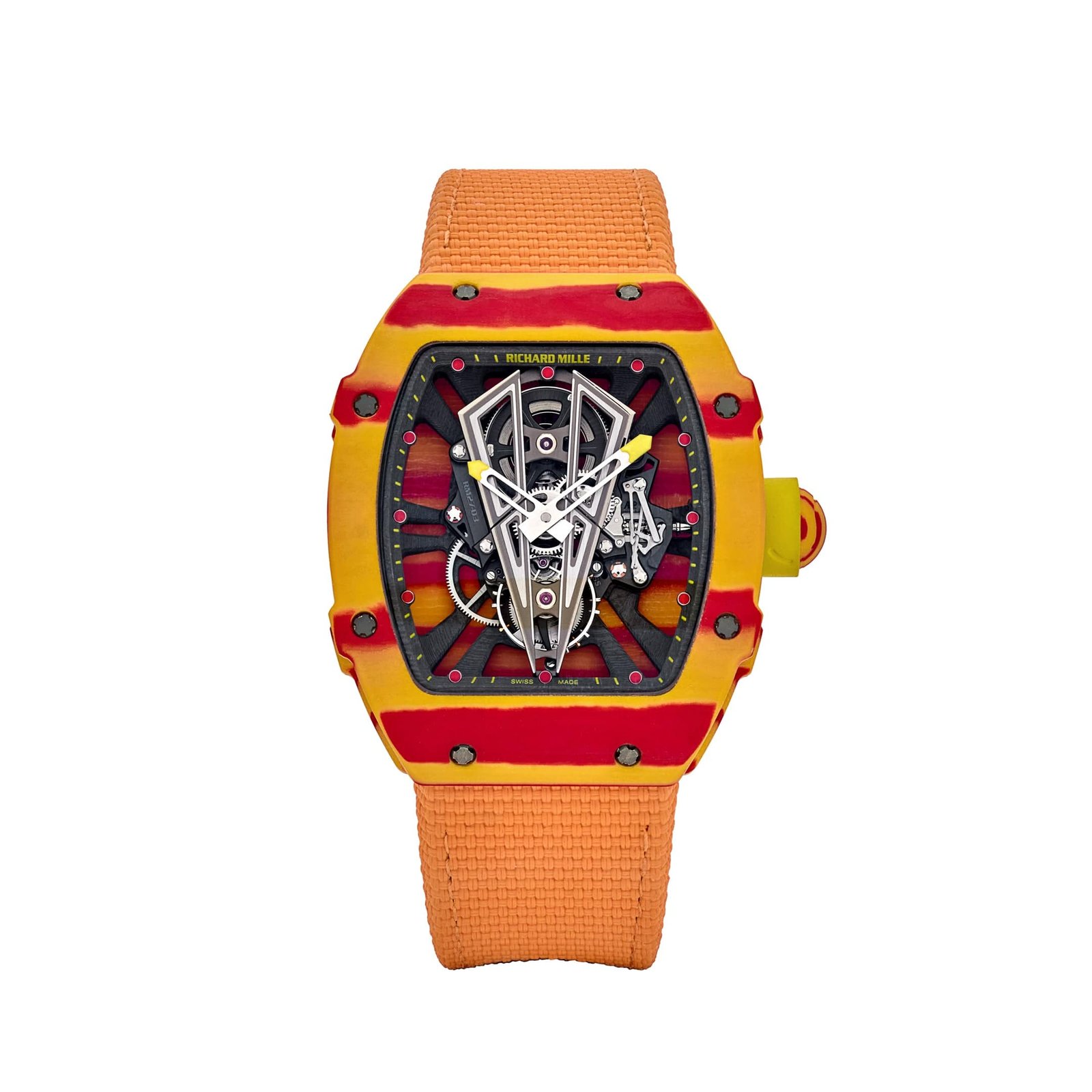 Tourbillon Rafael Nadal Red Yellow Quartz TPT Limited Edition of 50