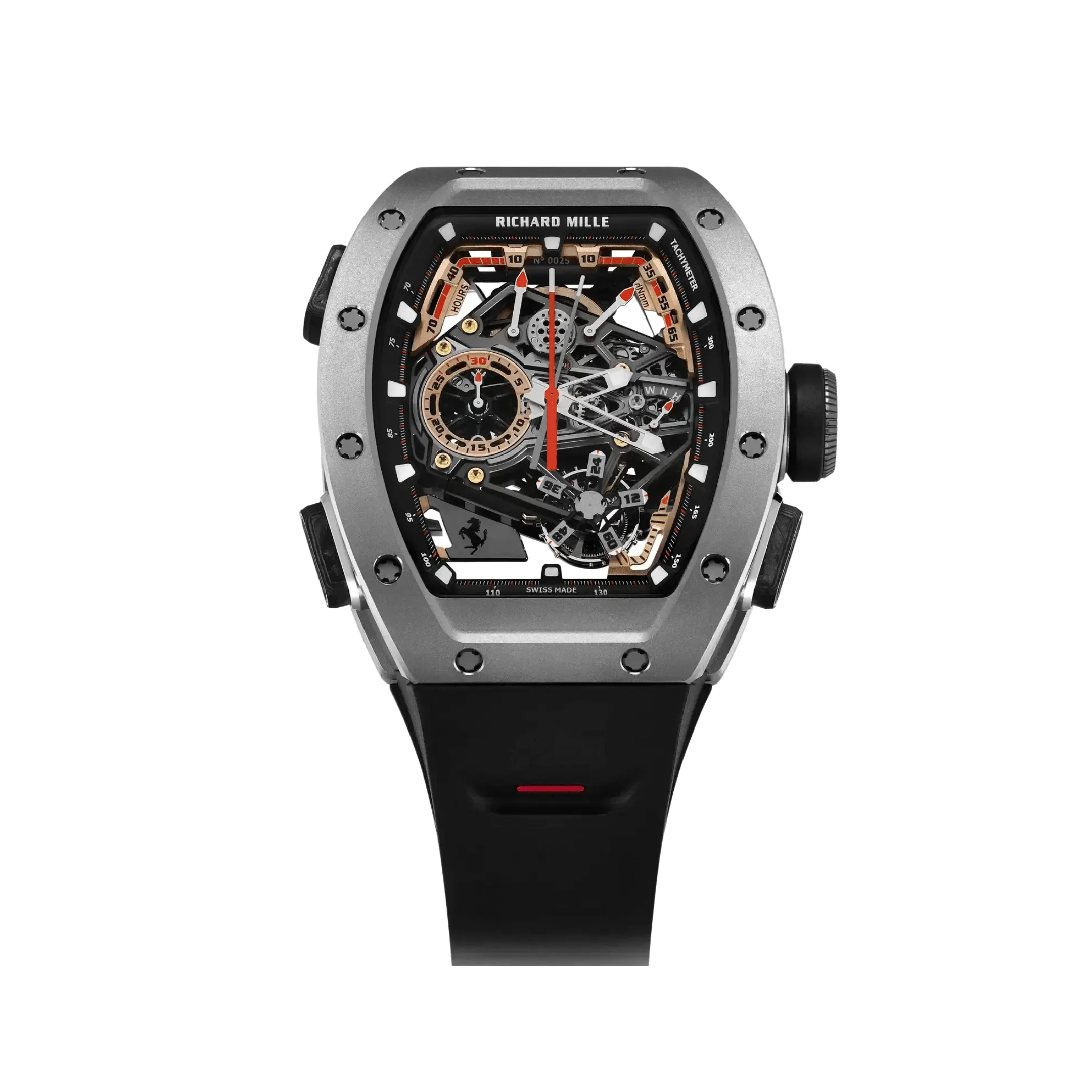 RM 43-01 Ferrari Manual Winding Tourbillon Split-Seconds Chronograph Titanium Limited Edition of 75