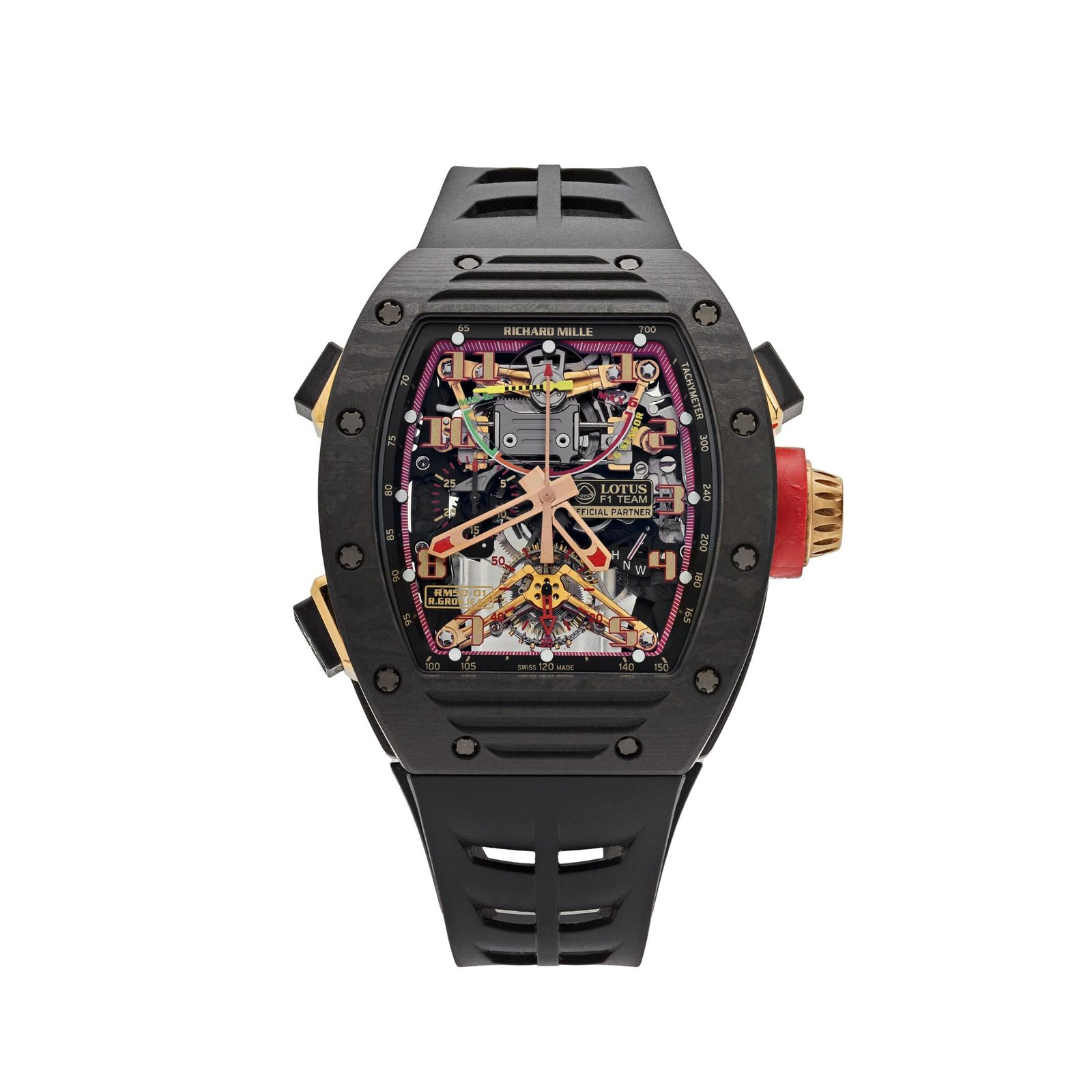 RM 50-01 'Romain Grosjean Lotus F1 G-Sensor' Tourbillon Carbon NTPT Limited Edition of 30