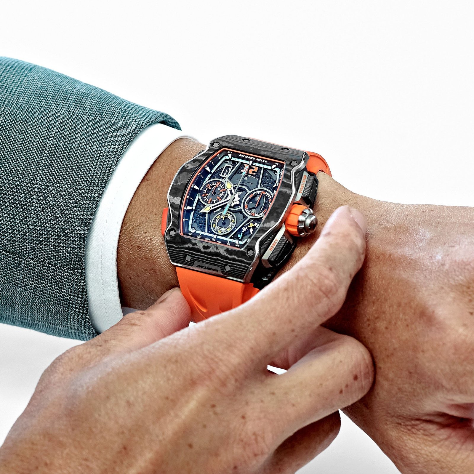 RM 65-01 Split-Seconds Chronograph McLaren W1 Limited Edition (2024) 9 RM 65-01 Split-Seconds Chronograph McLaren W1 Limited Edition (2024) - Image 9