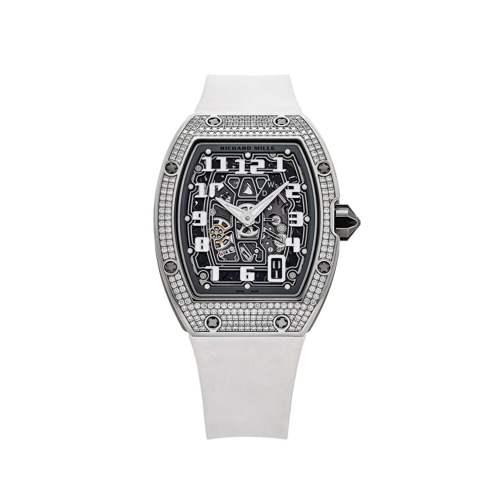 RM 67-01 Lifestyle Extra Flat White Gold Diamond Set