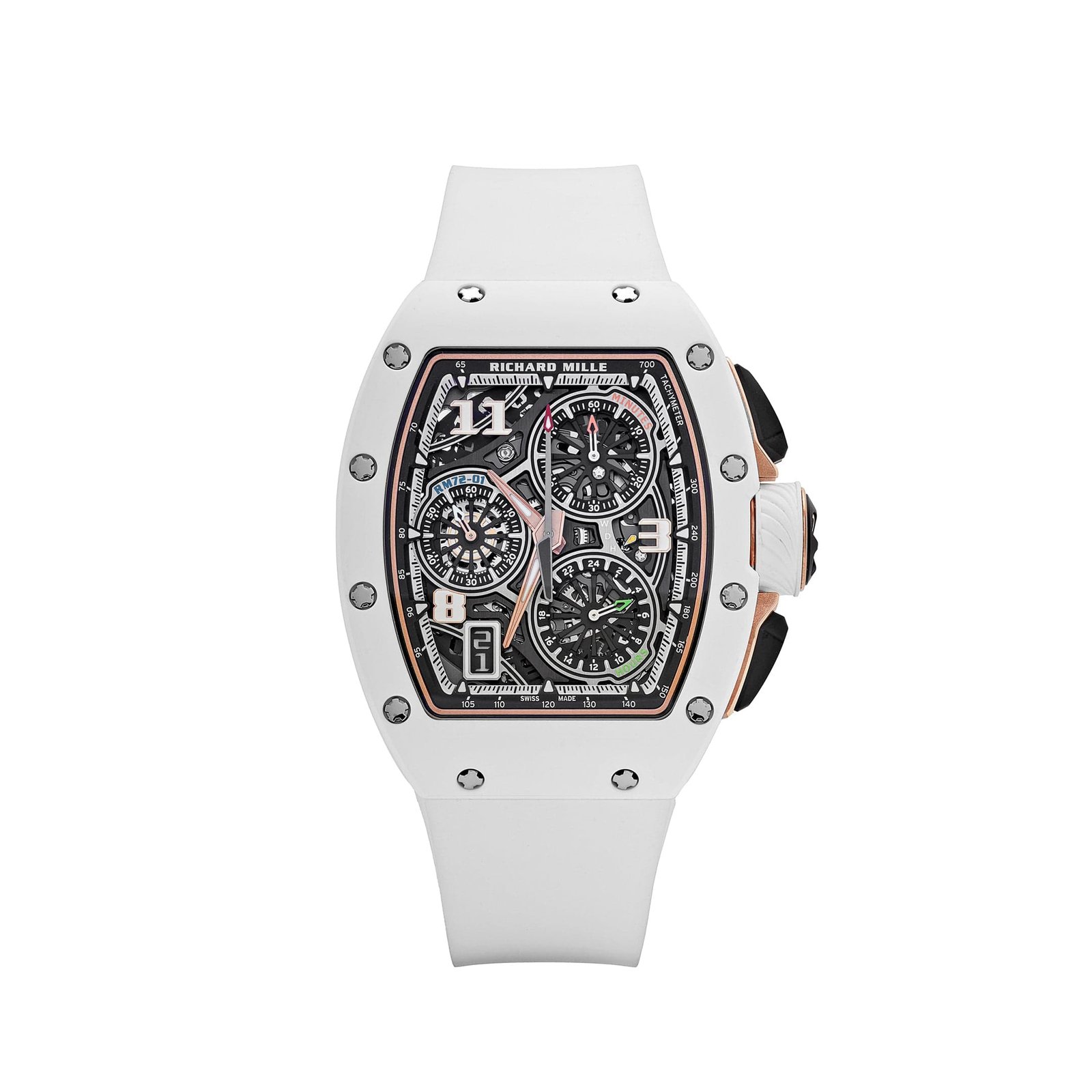 RM 72-01 Lifestyle In-House Chronograph White Ceramic