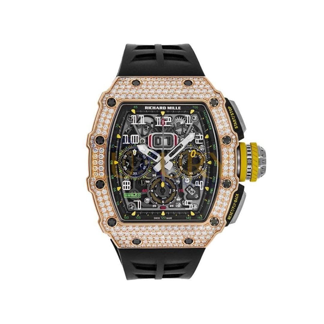 Flyback Chronograph Diamond Set Rose Gold