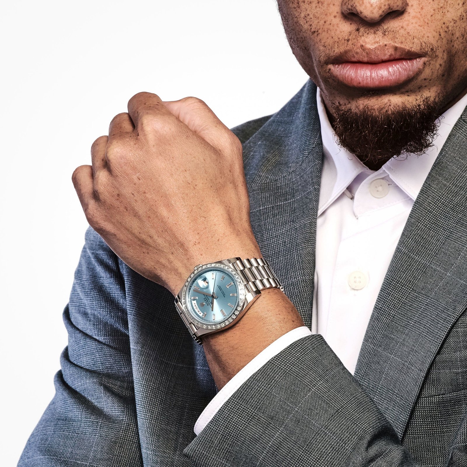 Day-Date Platinum Diamond Bezel Ice Blue Diamond Dial (2017) 2 Day-Date Platinum Diamond Bezel Ice Blue Diamond Dial (2017) - Image 2