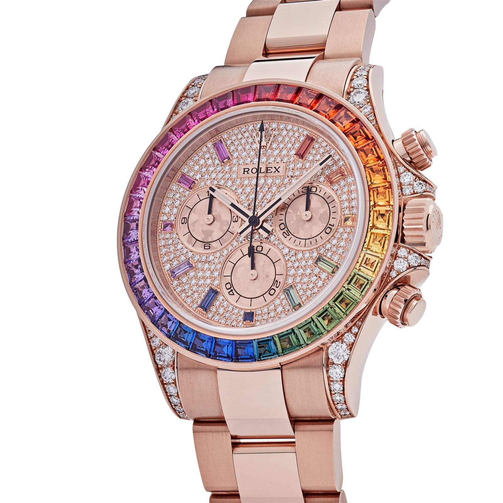 Daytona 'Rainbow' Rose Gold Pave Diamond Dial Sapphire Bezel (2022) 2 Daytona 'Rainbow' Rose Gold Pave Diamond Dial Sapphire Bezel (2022) - Image 2