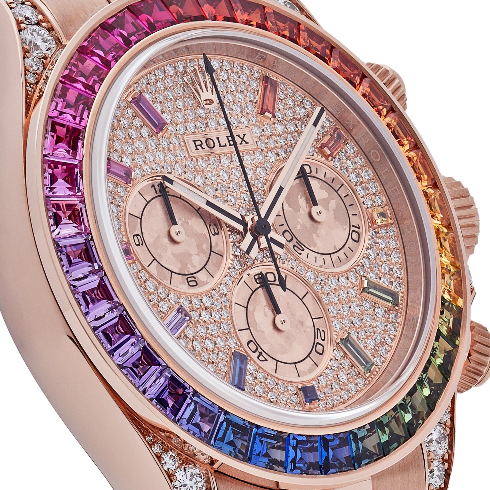 Daytona 'Rainbow' Rose Gold Pave Diamond Dial Sapphire Bezel (2022) 3 Daytona 'Rainbow' Rose Gold Pave Diamond Dial Sapphire Bezel (2022) - Image 3