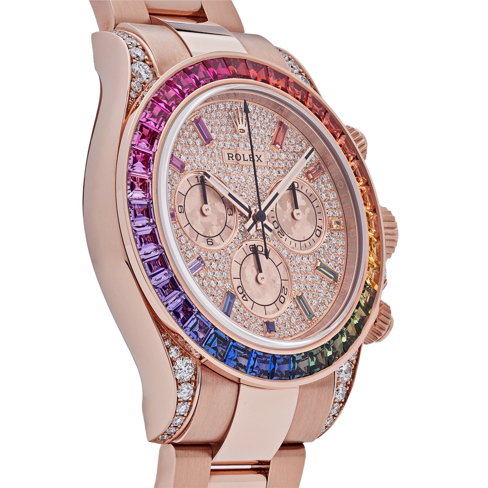 Daytona 'Rainbow' Rose Gold Pave Diamond Dial Sapphire Bezel (2022) 5 Daytona 'Rainbow' Rose Gold Pave Diamond Dial Sapphire Bezel (2022) - Image 5
