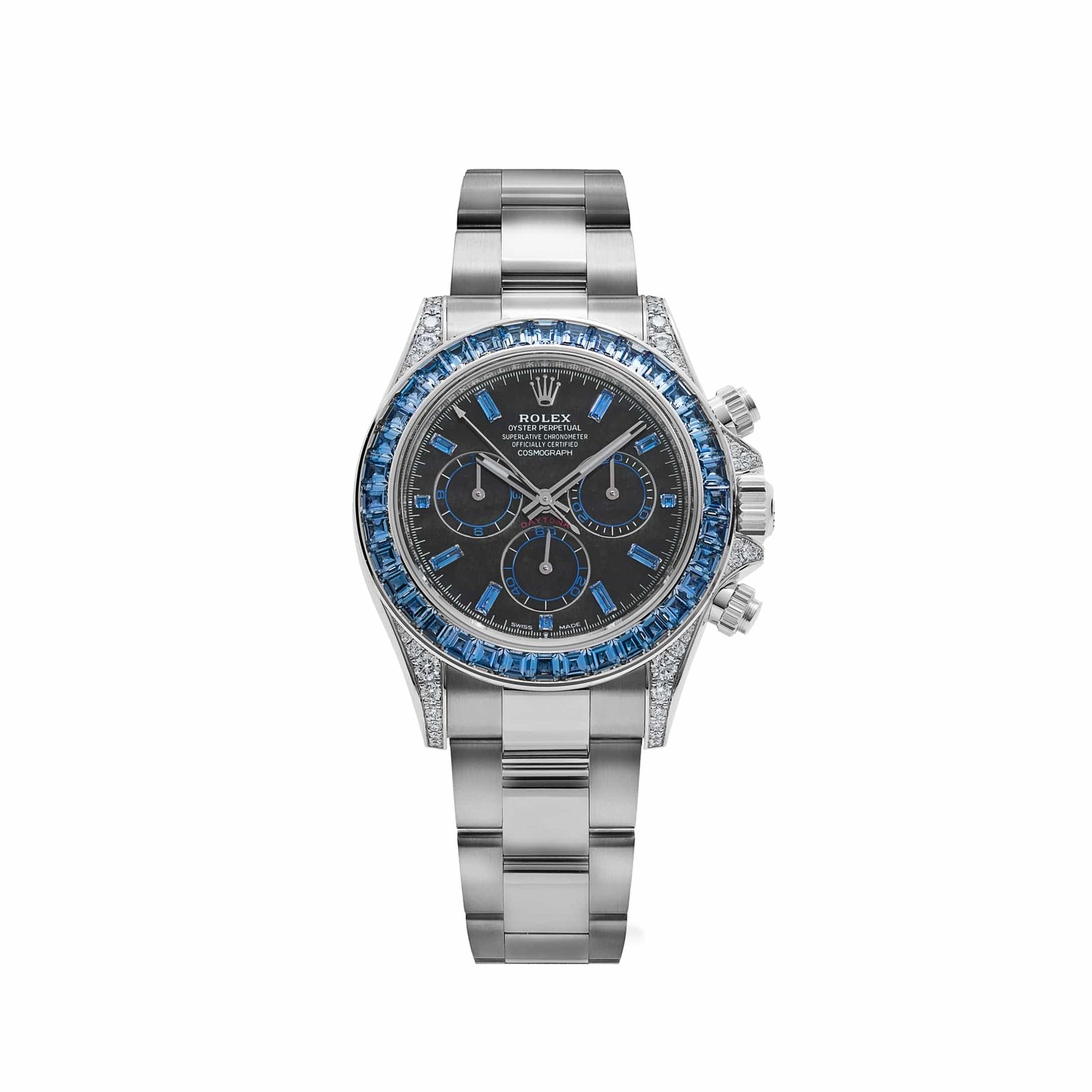 Daytona White Gold Silver Sheen Obsidian Dial Sapphire Bezel (2025)