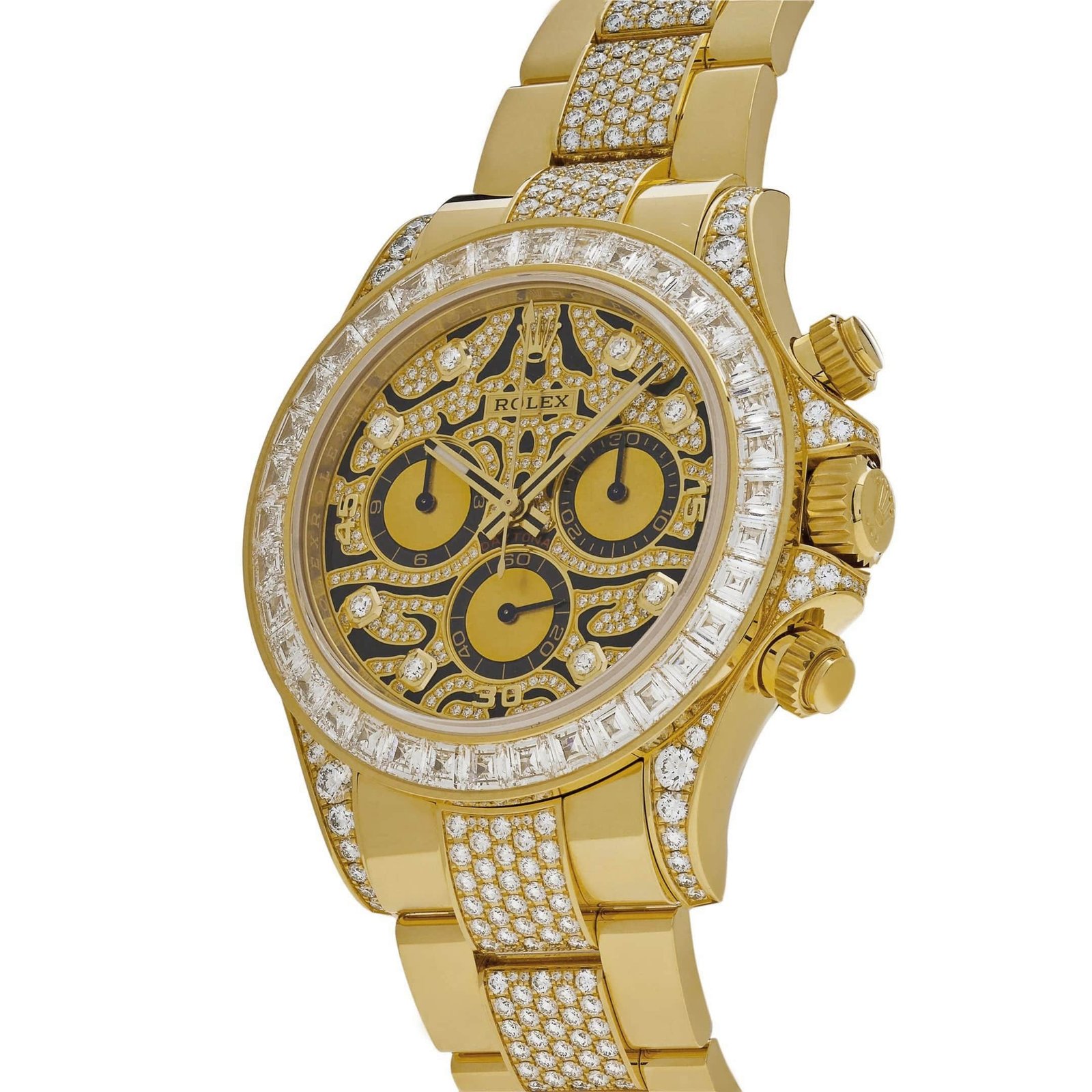 Daytona 'Eye of the Tiger' Yellow Gold Diamond Accents 7 Daytona 'Eye of the Tiger' Yellow Gold Diamond Accents - Image 7