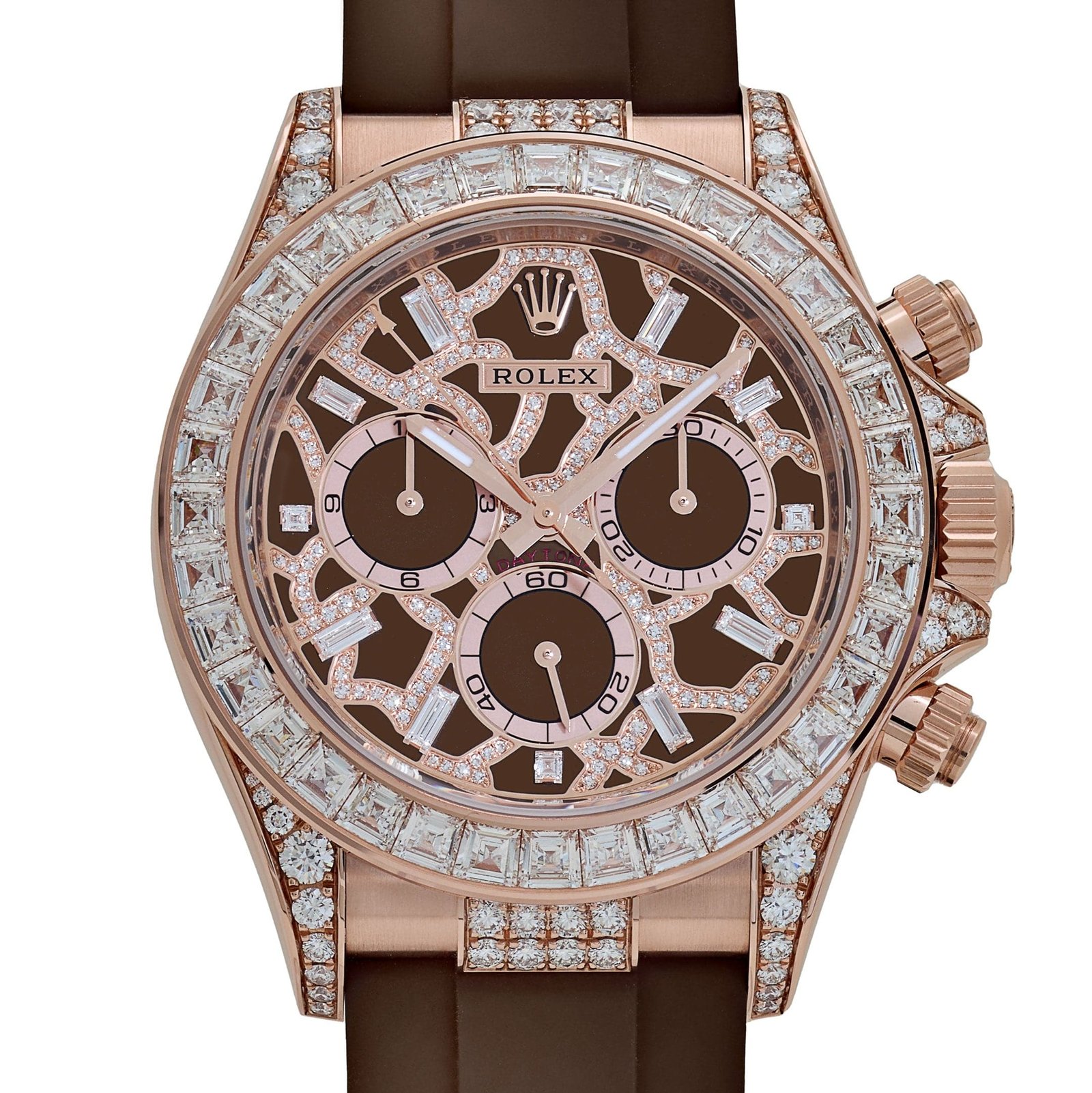 Daytona 'Giraffe' Rose Gold Chestnut Brown Diamond Dial Diamond Bezel 6 Daytona 'Giraffe' Rose Gold Chestnut Brown Diamond Dial Diamond Bezel - Image 6
