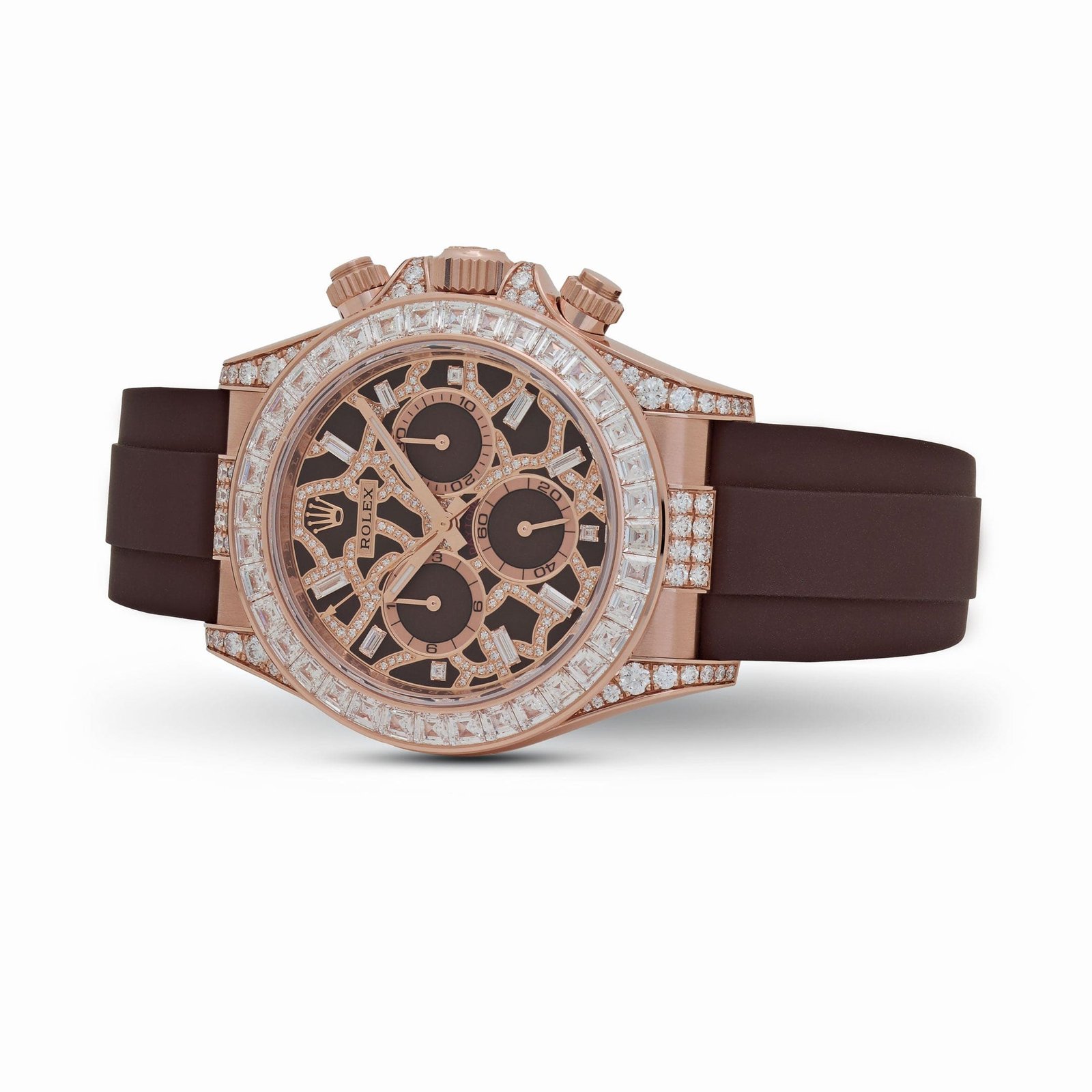 Daytona 'Giraffe' Rose Gold Chestnut Brown Diamond Dial Diamond Bezel 7 Daytona 'Giraffe' Rose Gold Chestnut Brown Diamond Dial Diamond Bezel - Image 7