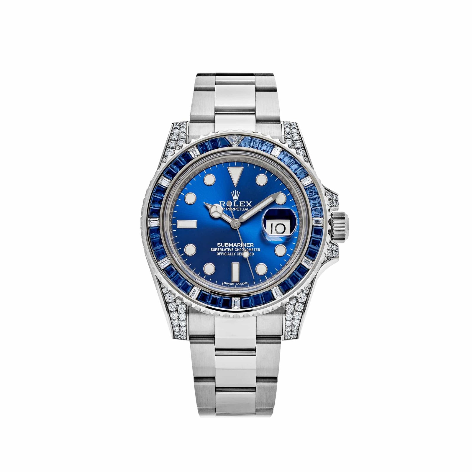 Submariner Date White Gold Blue Dial Sapphire Diamond Bezel (2022)