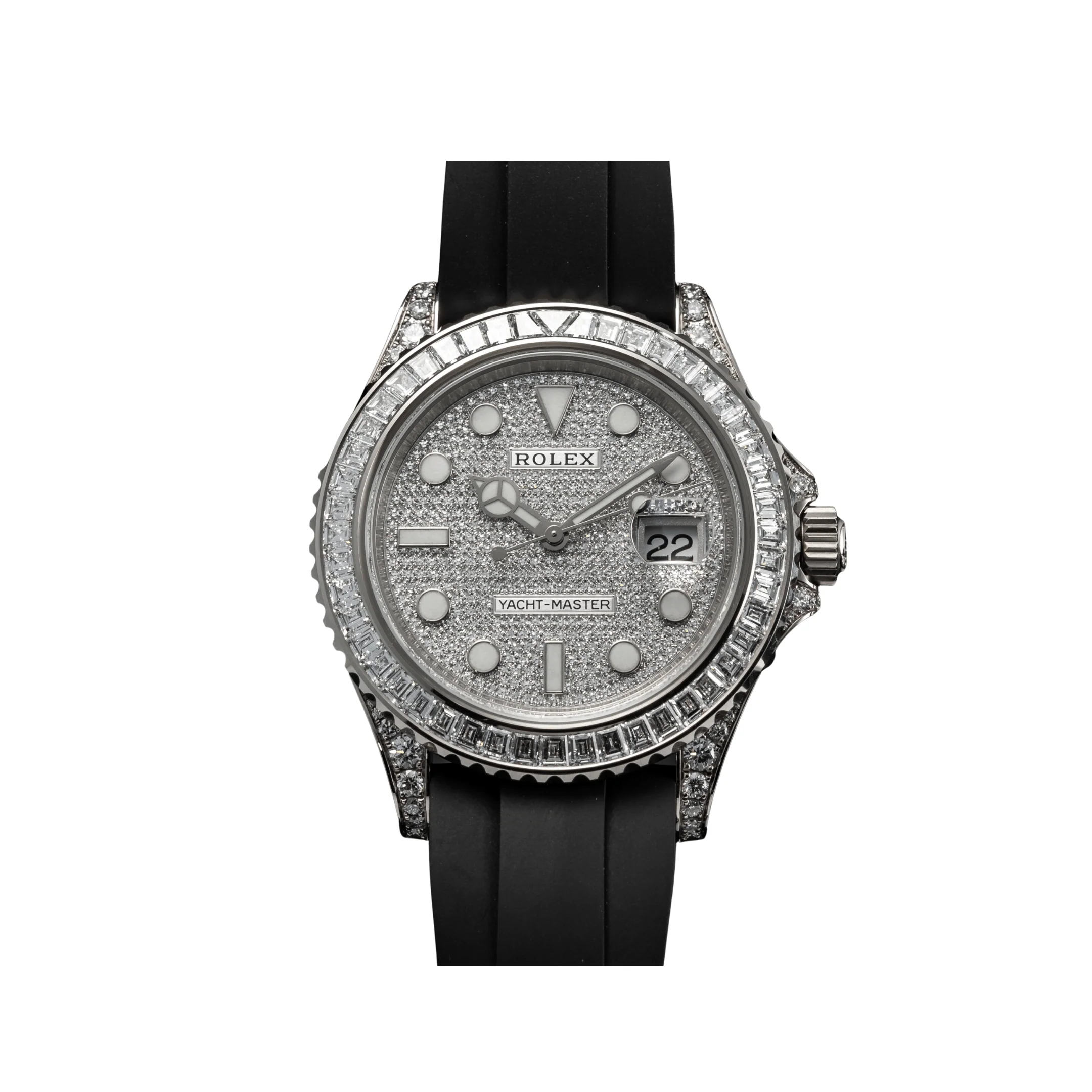 Yacht-Master White Gold Pave Diamond Dial Diamond Bezel (2021)
